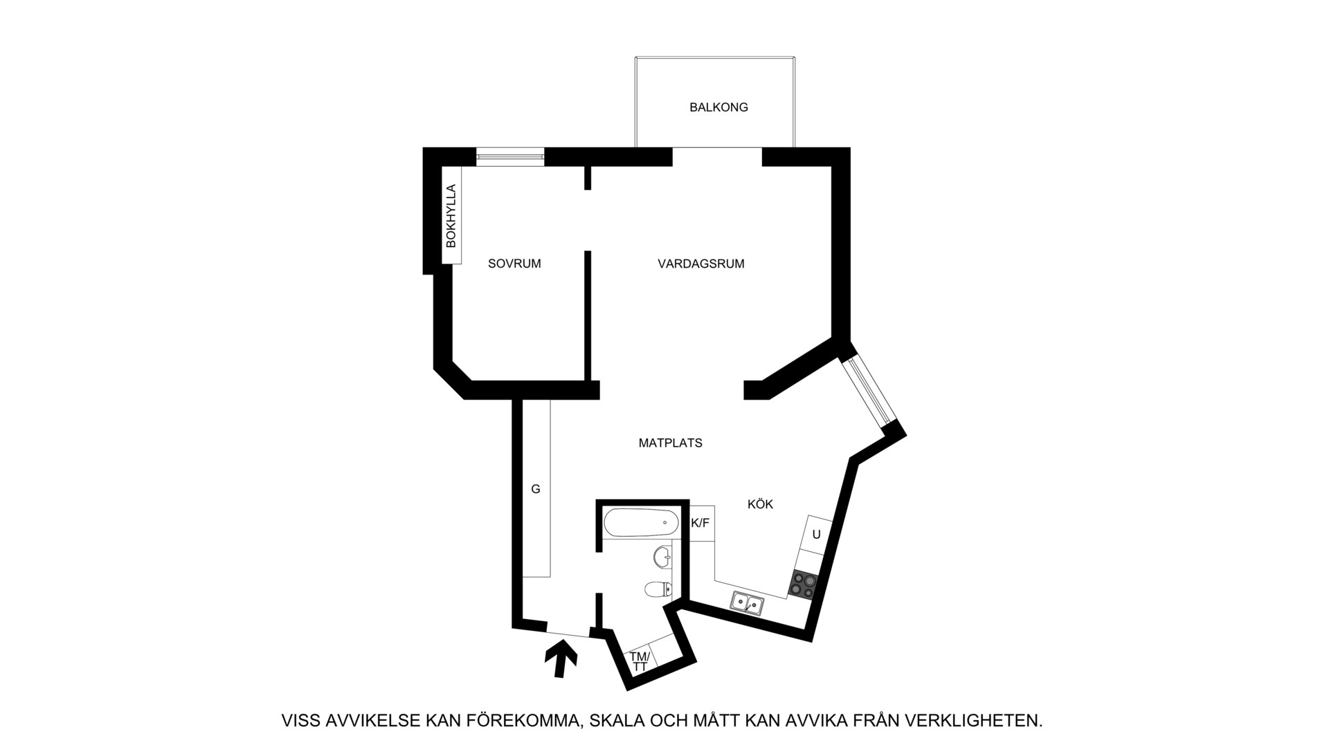 Planritning Karlbergsvägen 84A, 4tr ög