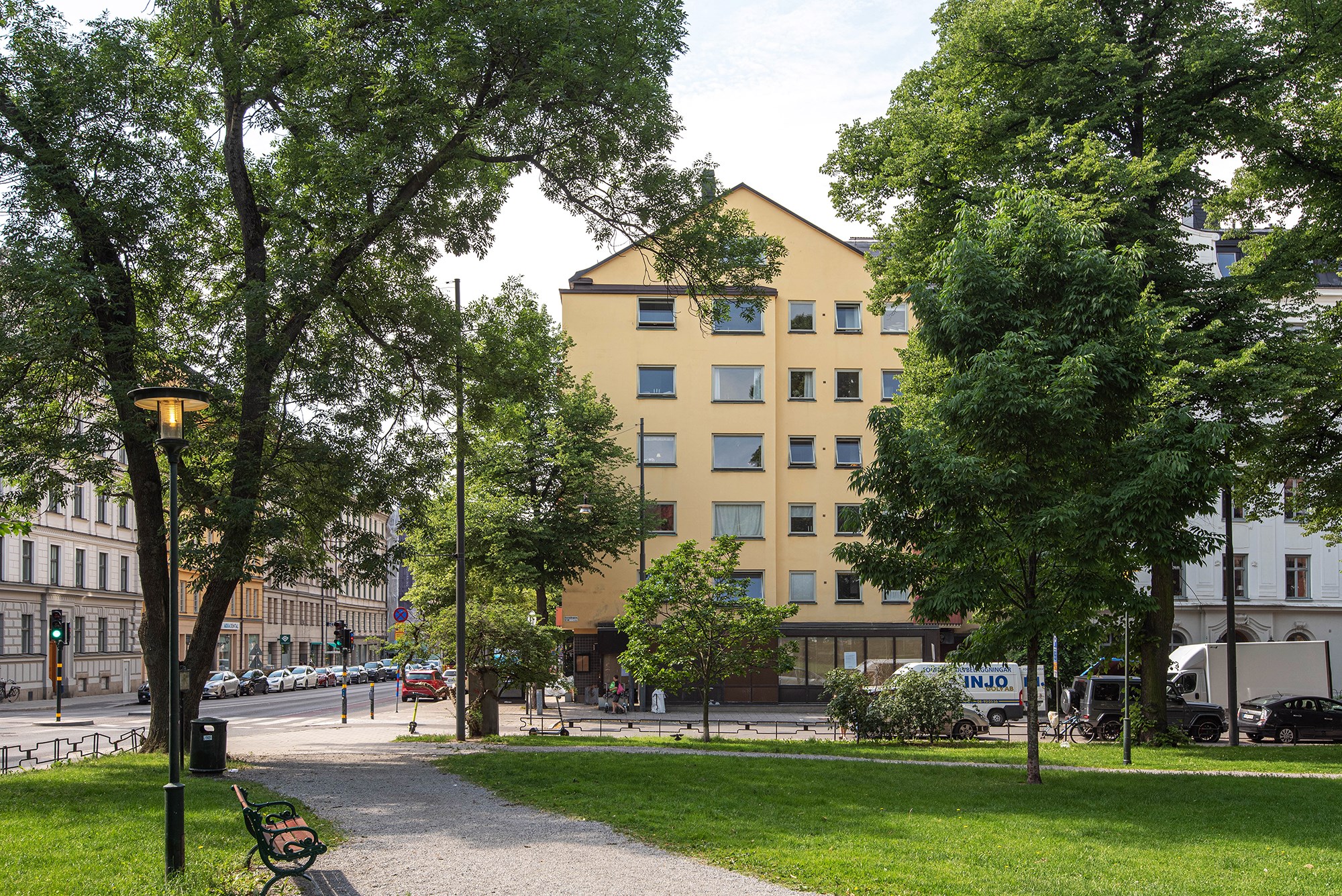 Fasad Sturegatan 19, 4 tr