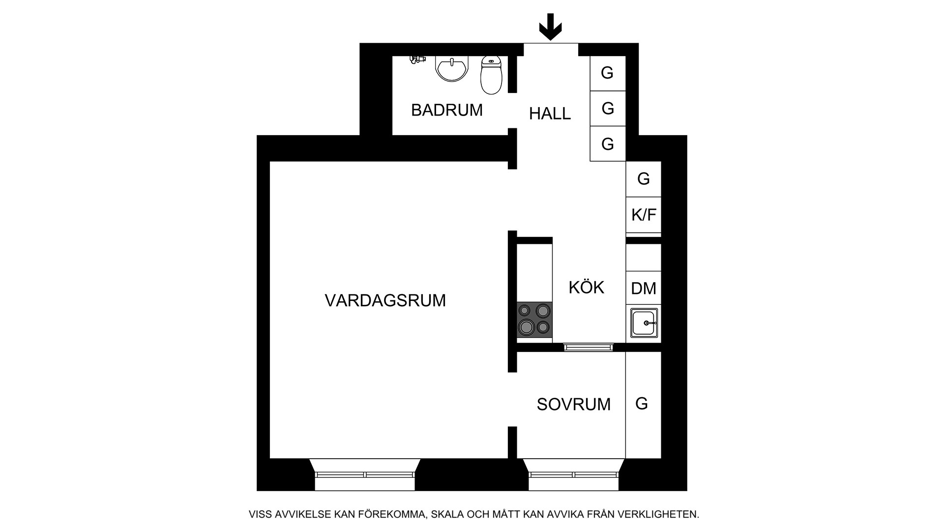 Planritning (ej skalenlig, avvikelser kan förekomma) Lindhagensgatan 55