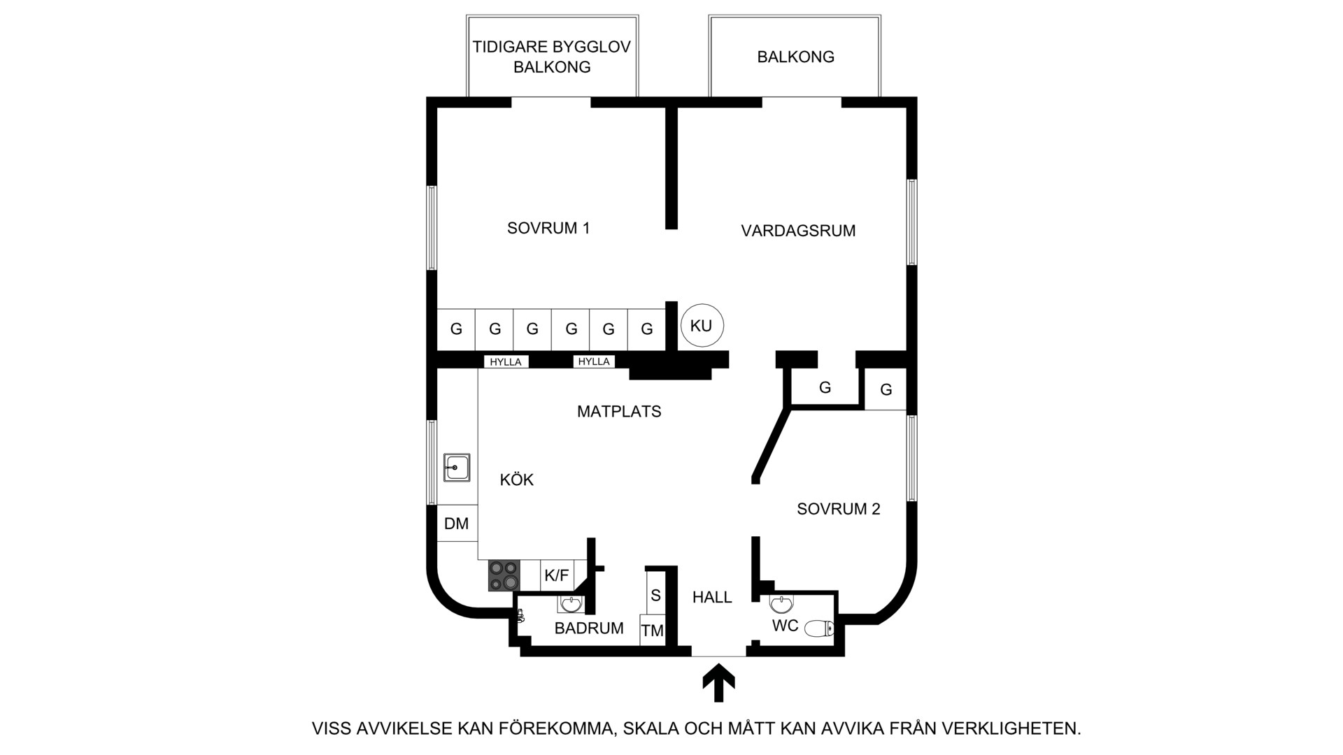 Alternativ planlösning Norrbackagatan 44, 3tr