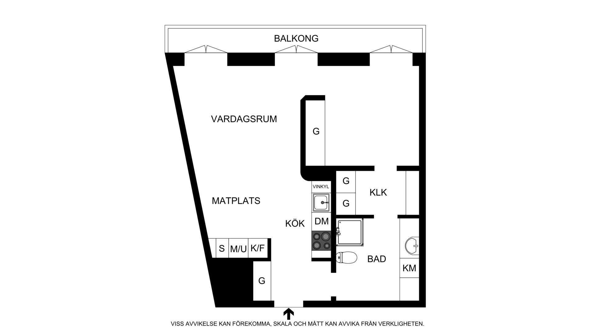 Planritning Sonja Kovalevskys Gata 3, 3tr