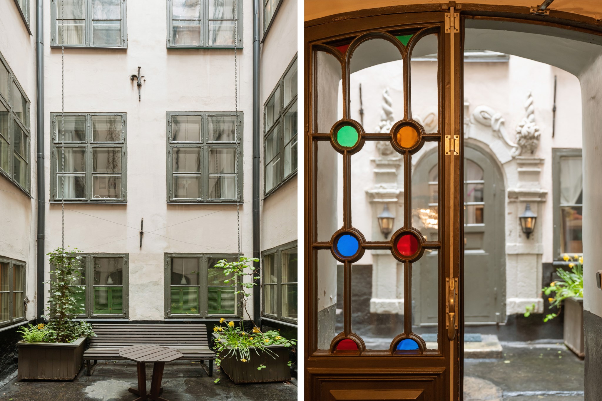 Föreningens innergård Storkyrkobrinken 3, vån 4 & 5