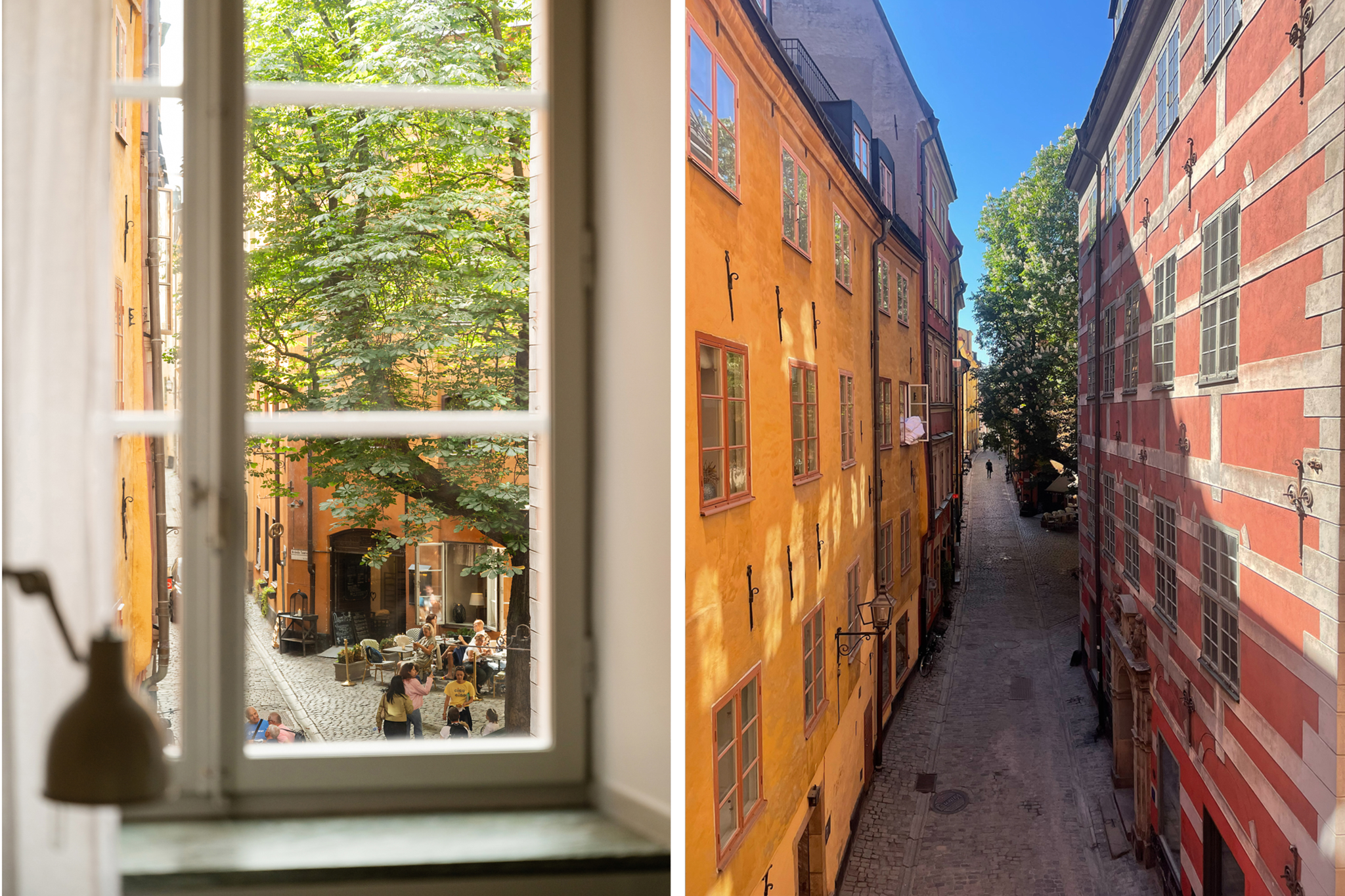 Utsikt mot Själagårdsgatan - Köpmangatan Köpmangatan 4, 2 tr