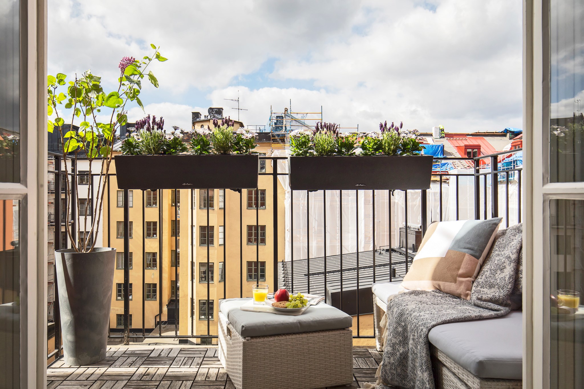 Balkong i soligt sydväst läge Fryxellsgatan 1B, 4 tr