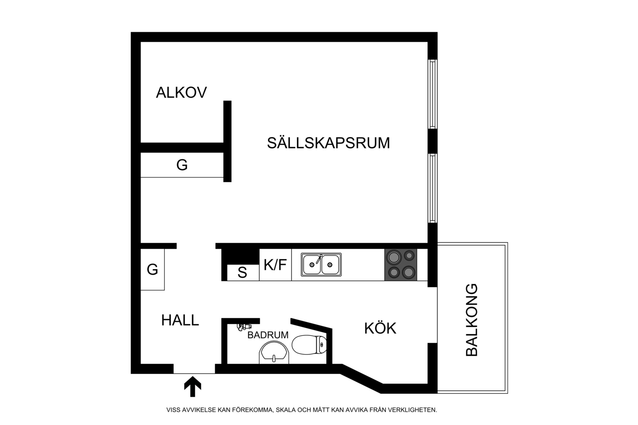 Planritning (ej skalenlig, avvikelser kan förekomma) Roslagsgatan 48
