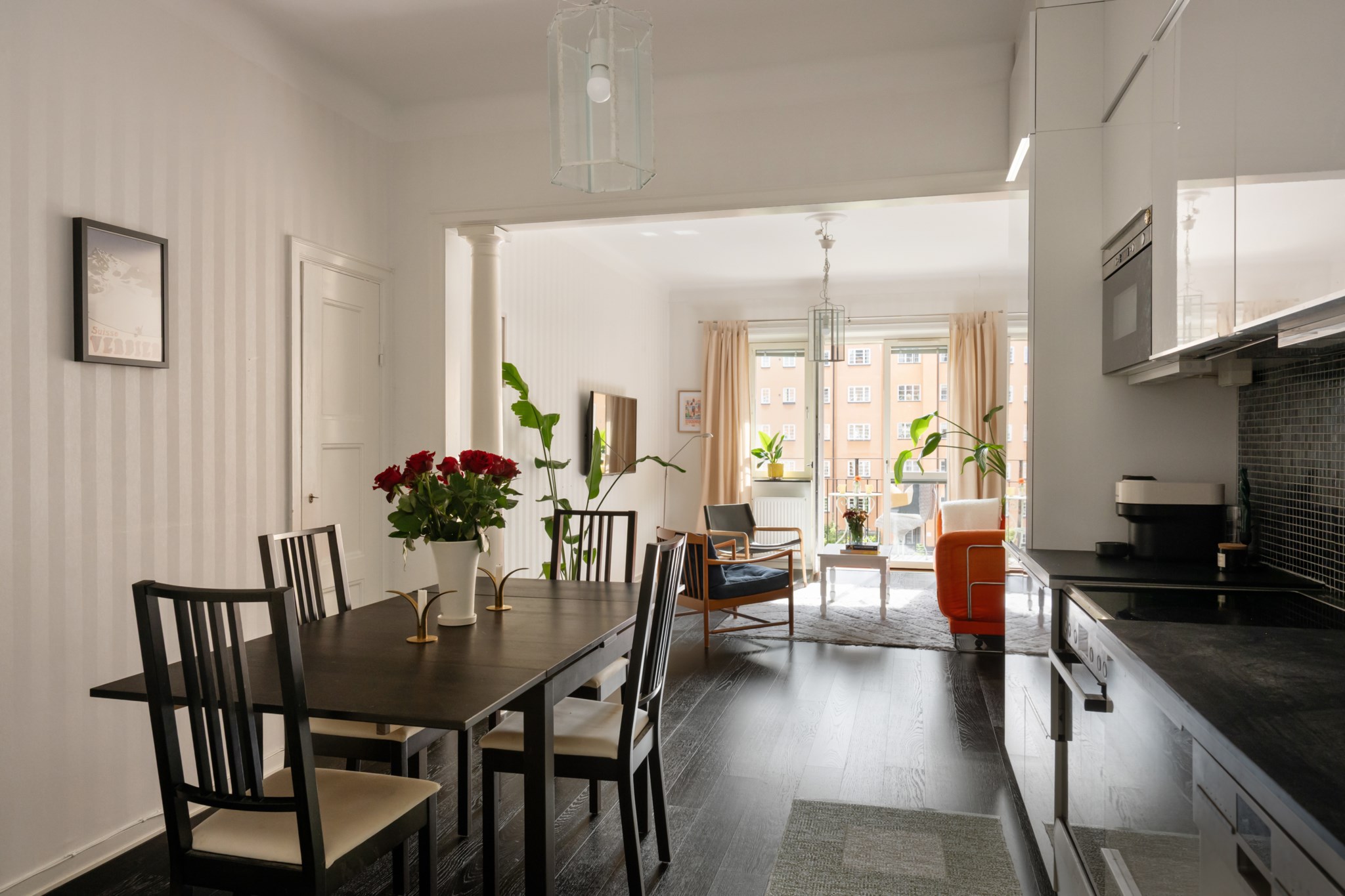 Kök mot sällskapsrum Strindbergsgatan 44