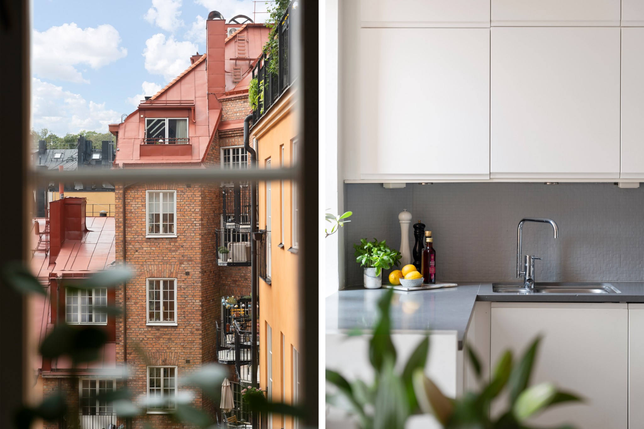 Vacker vy - Detalj Döbelnsgatan 57, 4 tr