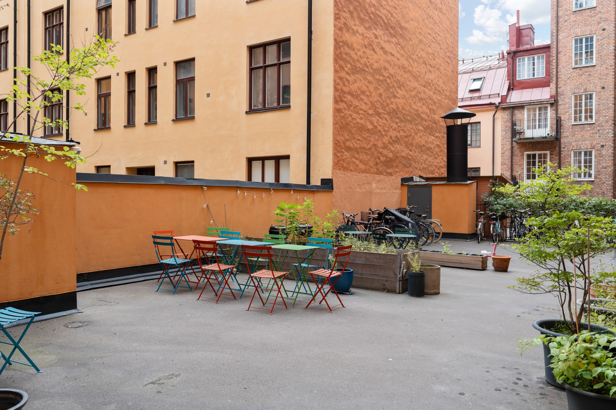 Föreningens innergård Döbelnsgatan 57, 4 tr