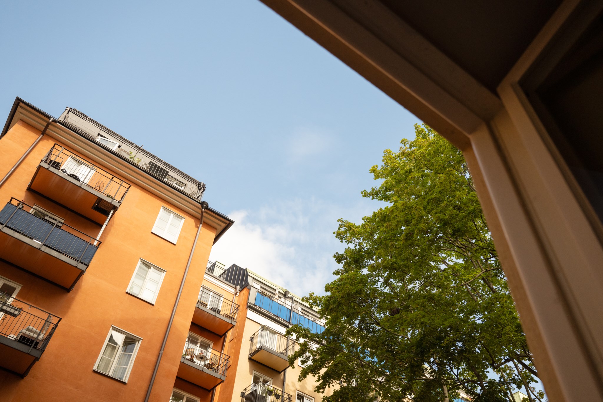 Utsikt sovrum Sveavägen 134