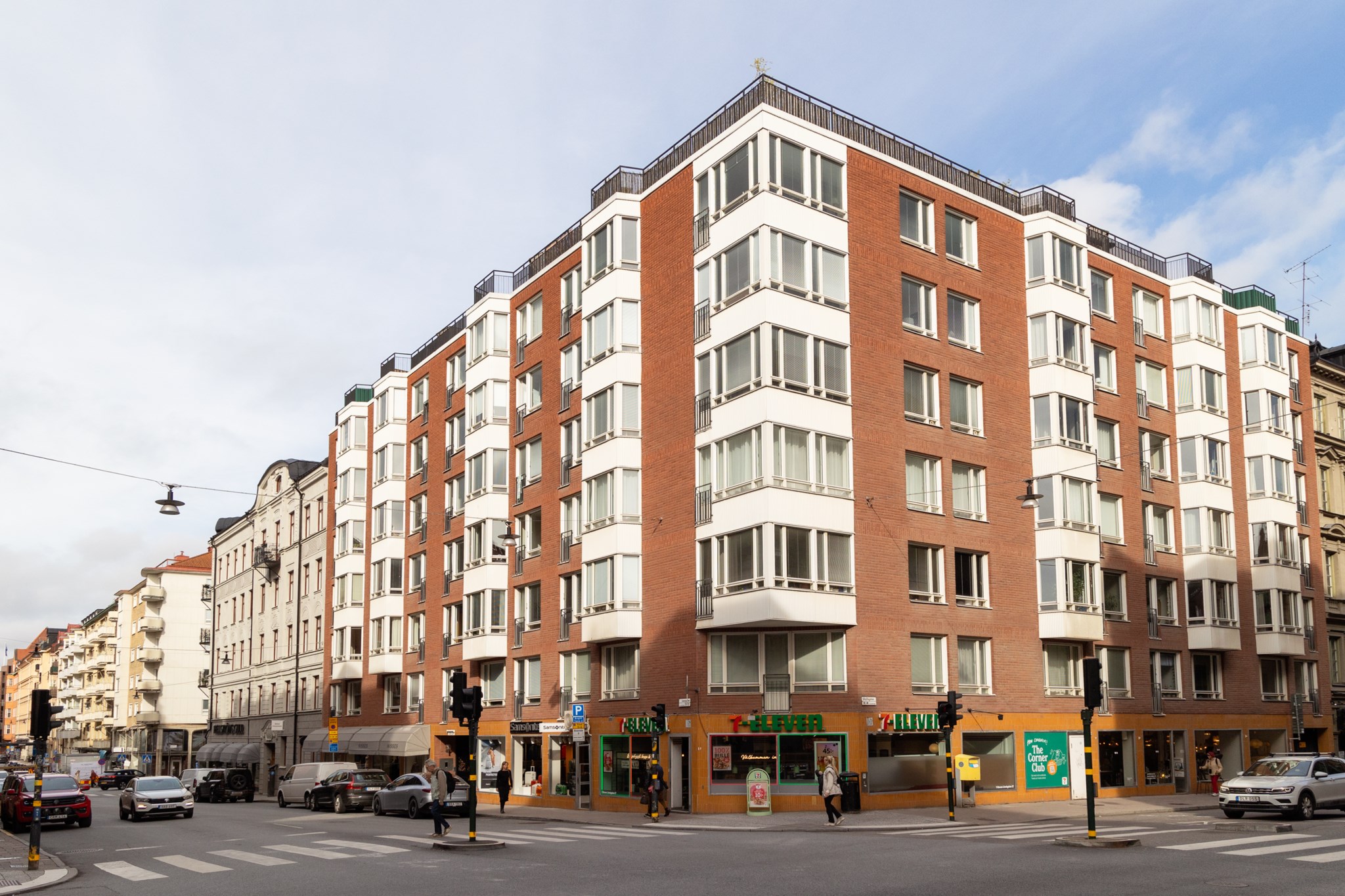 Fasad Linnégatan 25A, 2 tr