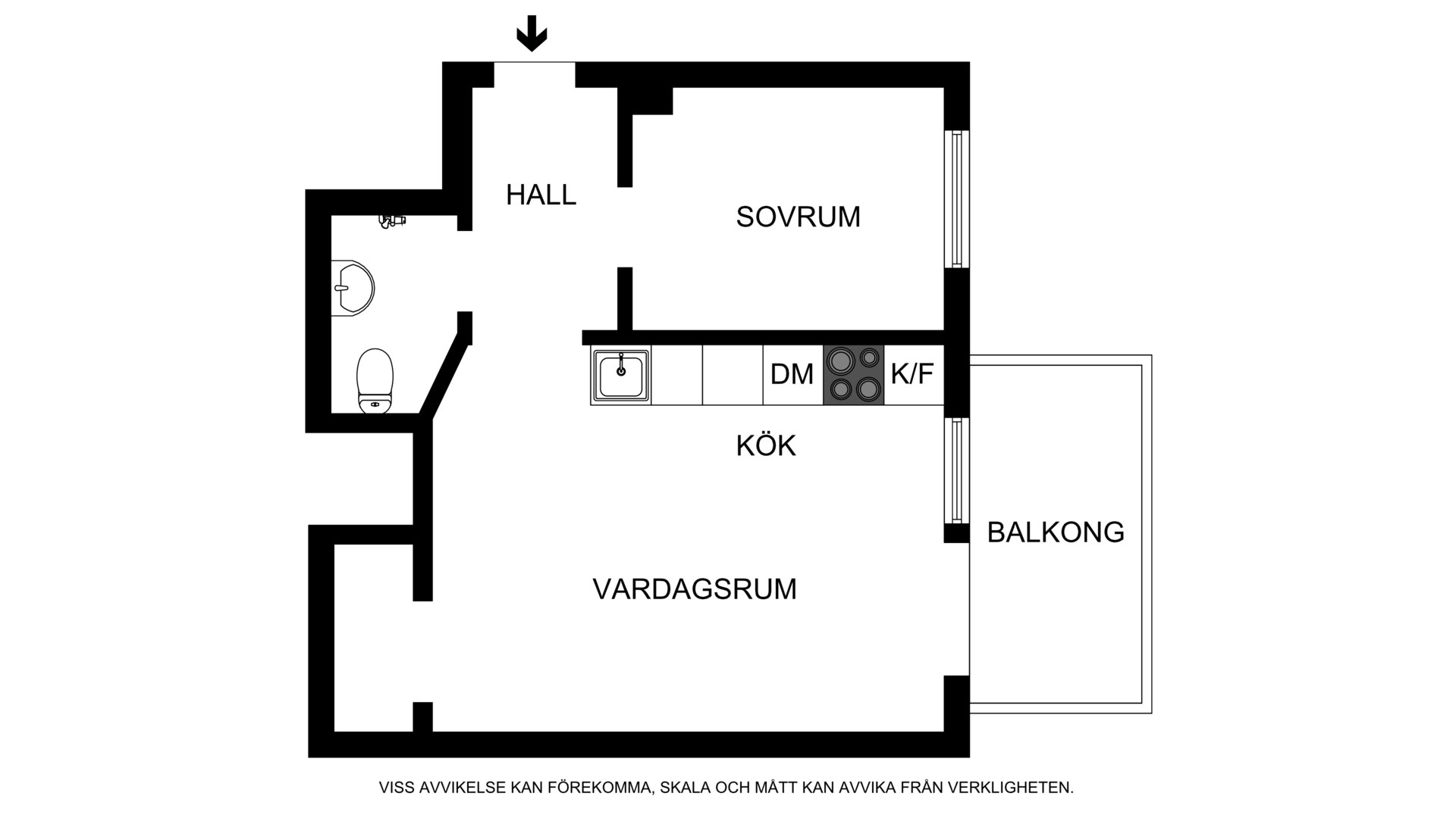 Planritning Fridhemsgatan 70A, 3tr