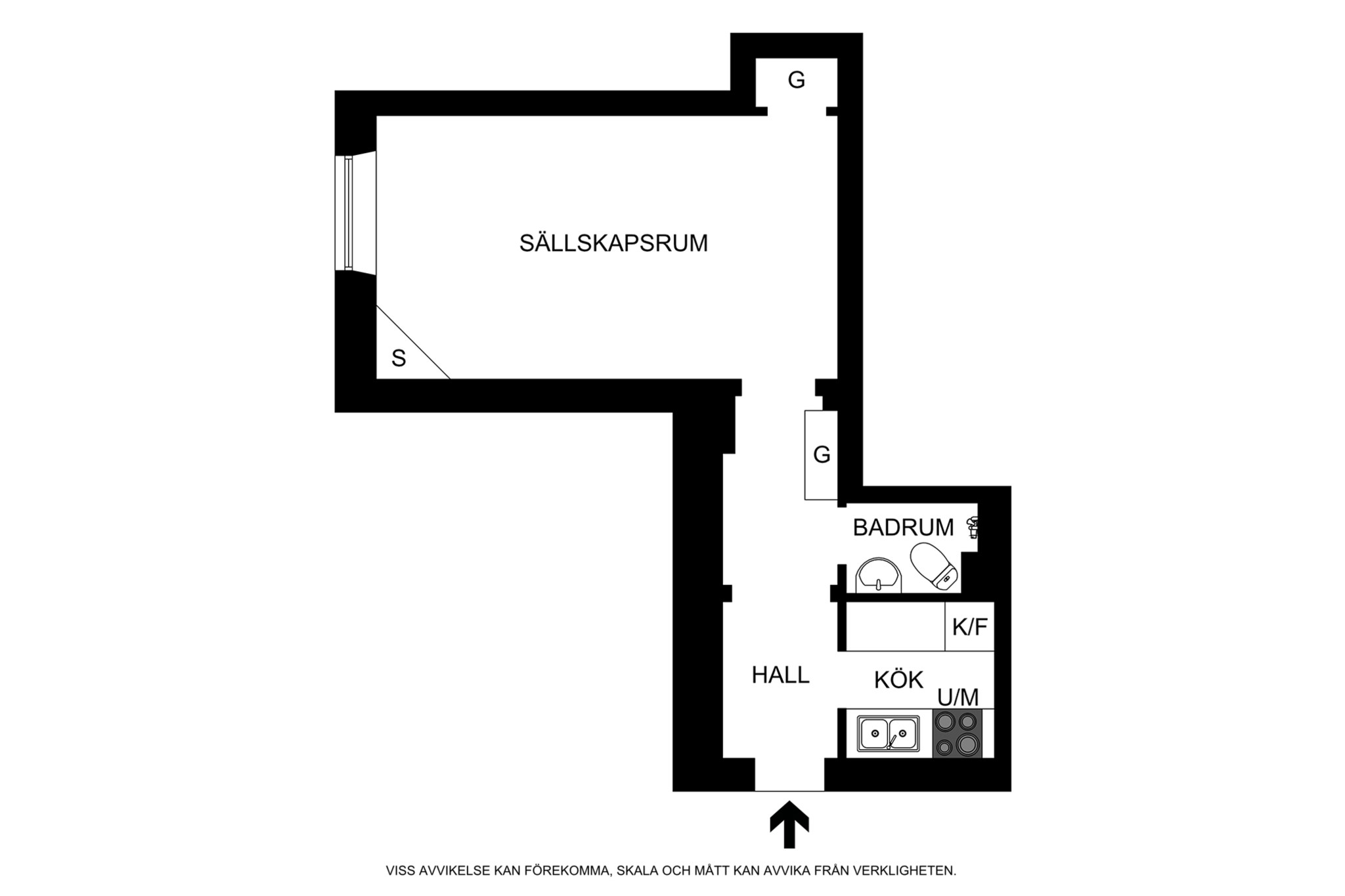 Planritning (ej skalenlig) Valhallavägen 158