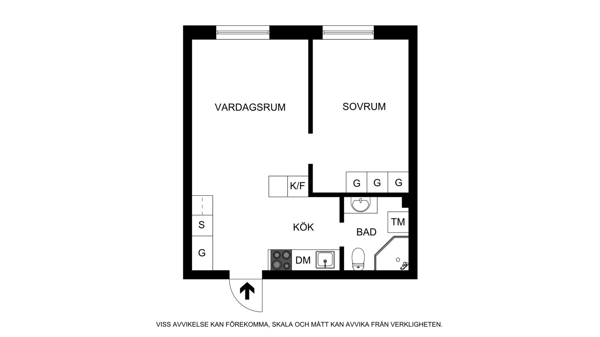 Planritning Nybrogatan 44, 1tr
