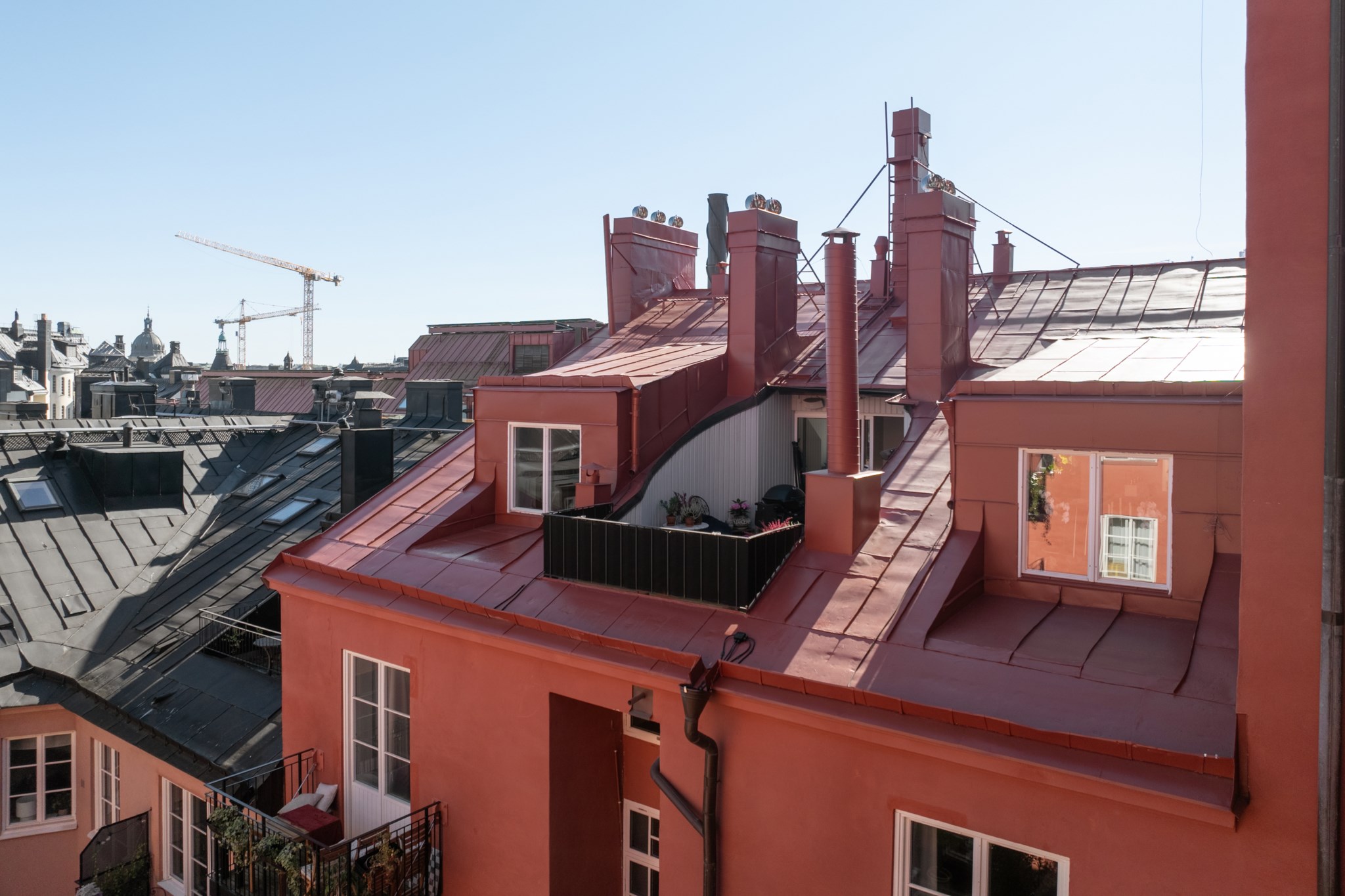 Privat terrass Regeringsgatan 76, 3 tr