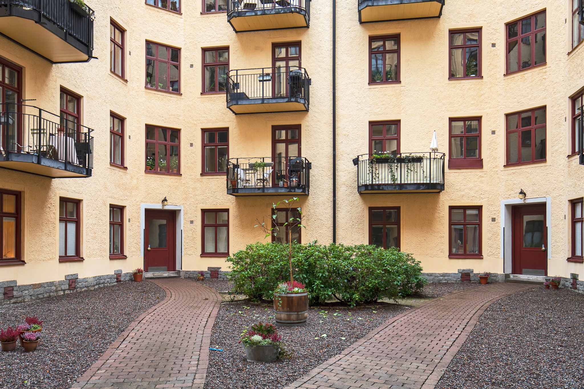 Föreningens innergård Roslagsgatan 40C