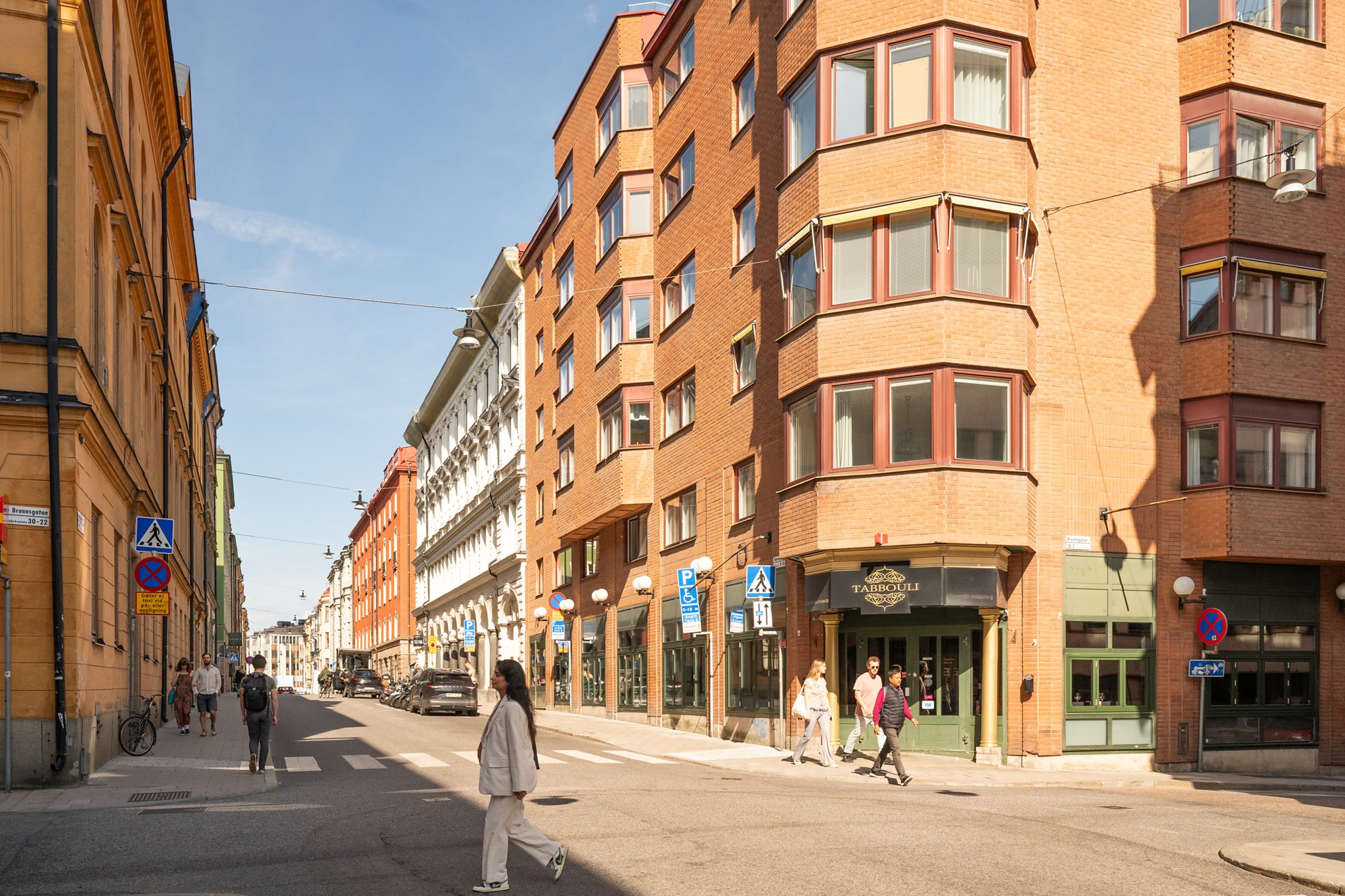 Fasad Brunnsgatan 18, 2 tr