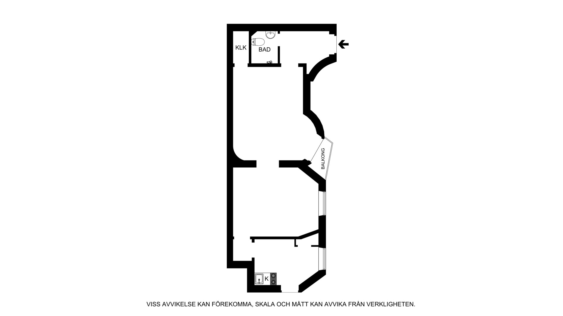 Planlösning Artillerigatan 16B, 1tr