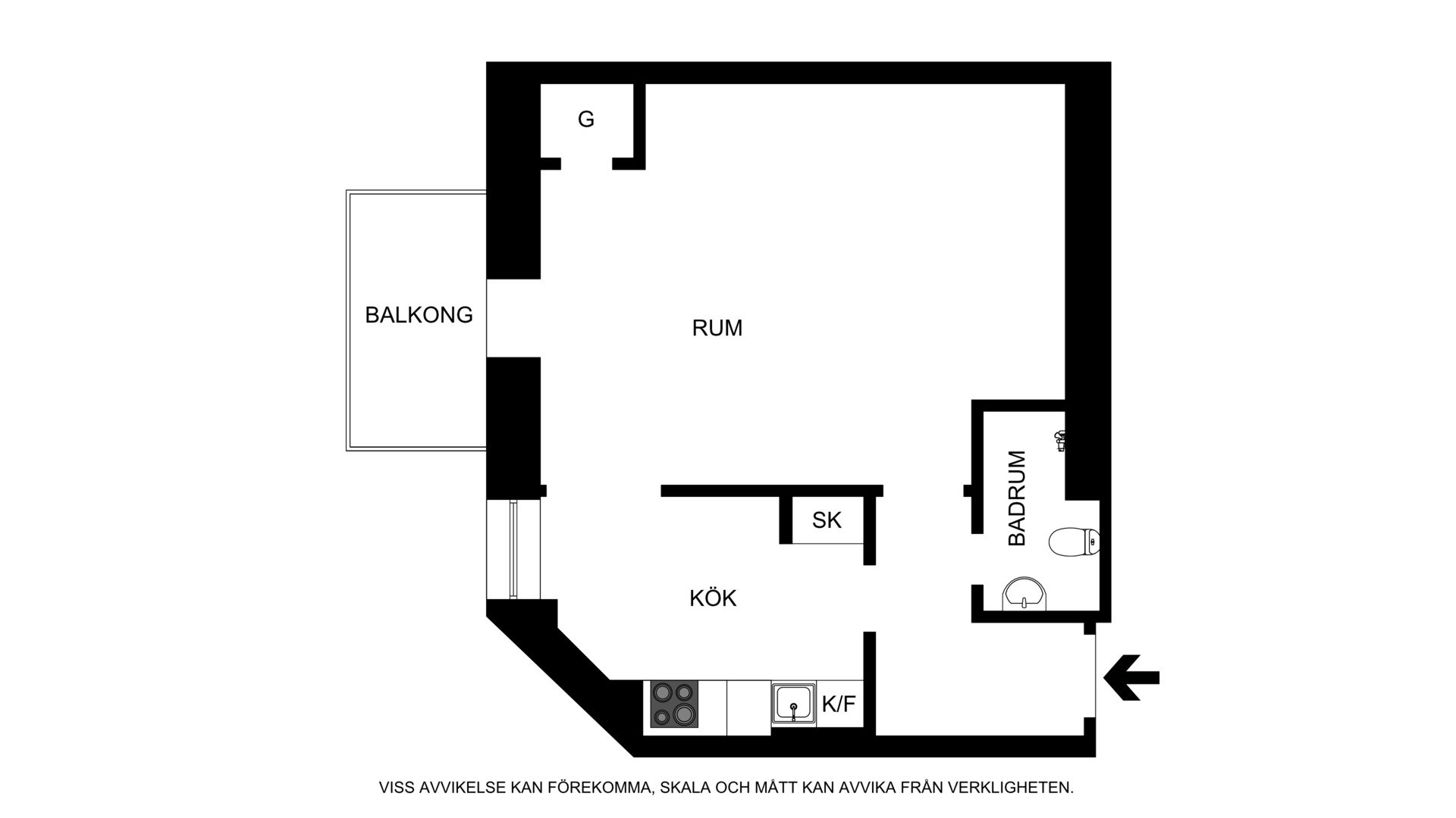 Planritning Bråvallagatan 9A, 3tr