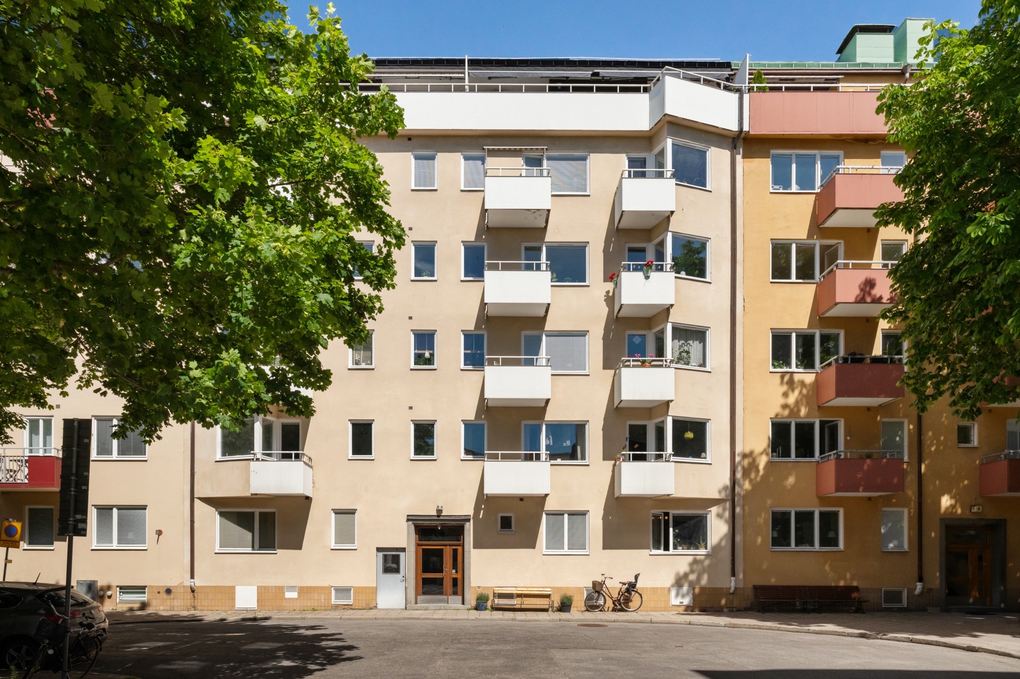 Fasad Körsbärsvägen 8, 3 tr