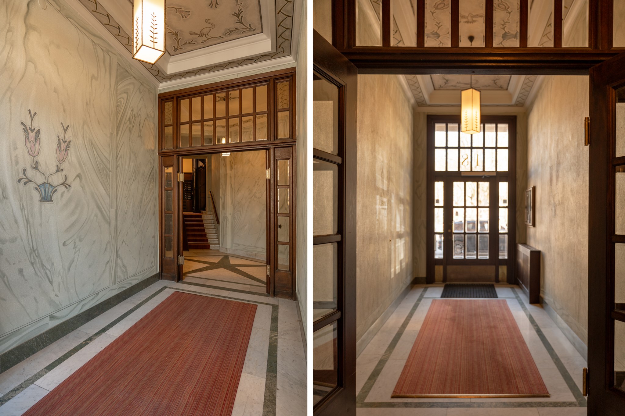 Vackert trapphus Karlavägen 18