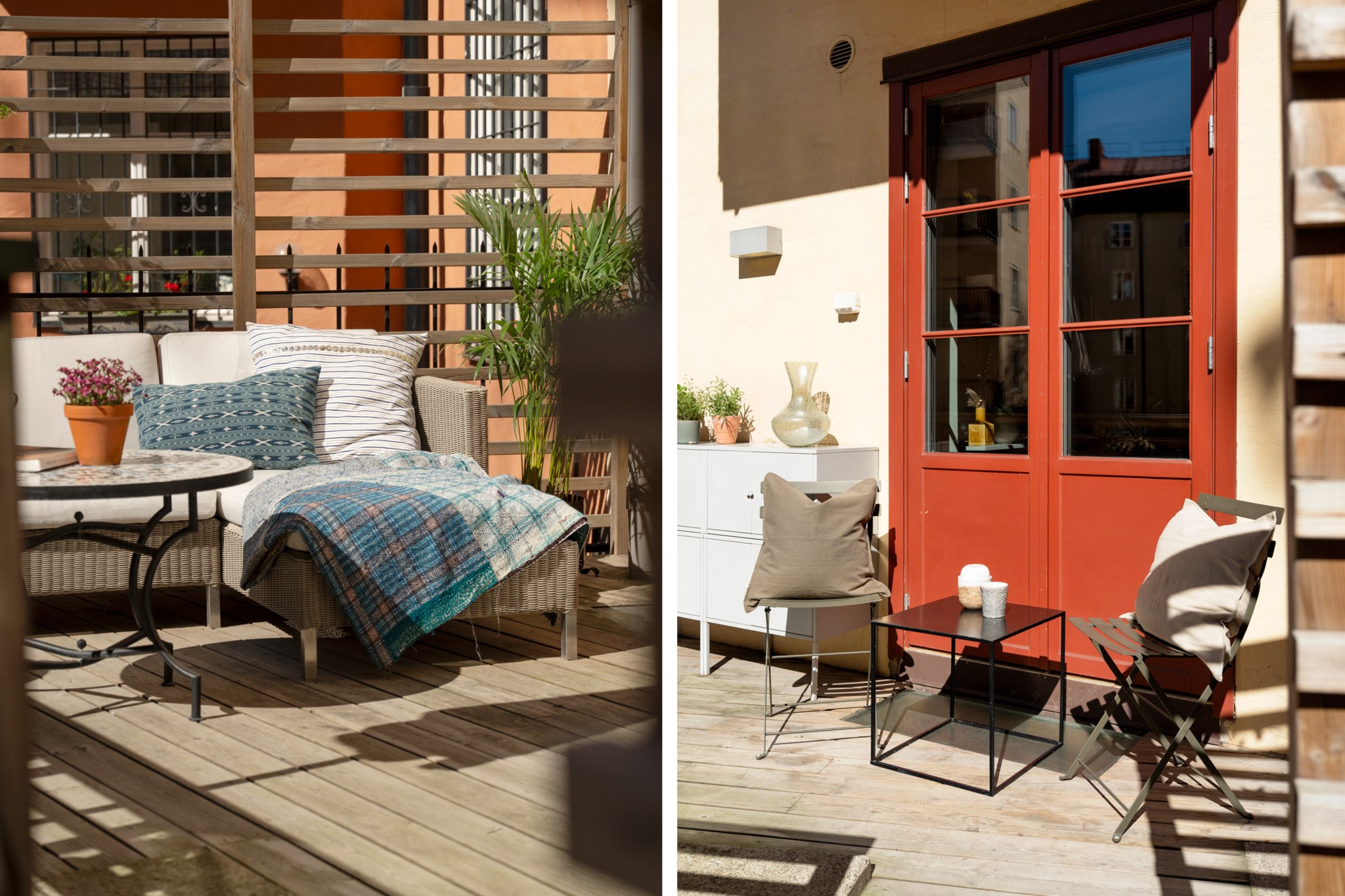 Terrass i väster med många soltimmar Karlavägen 18