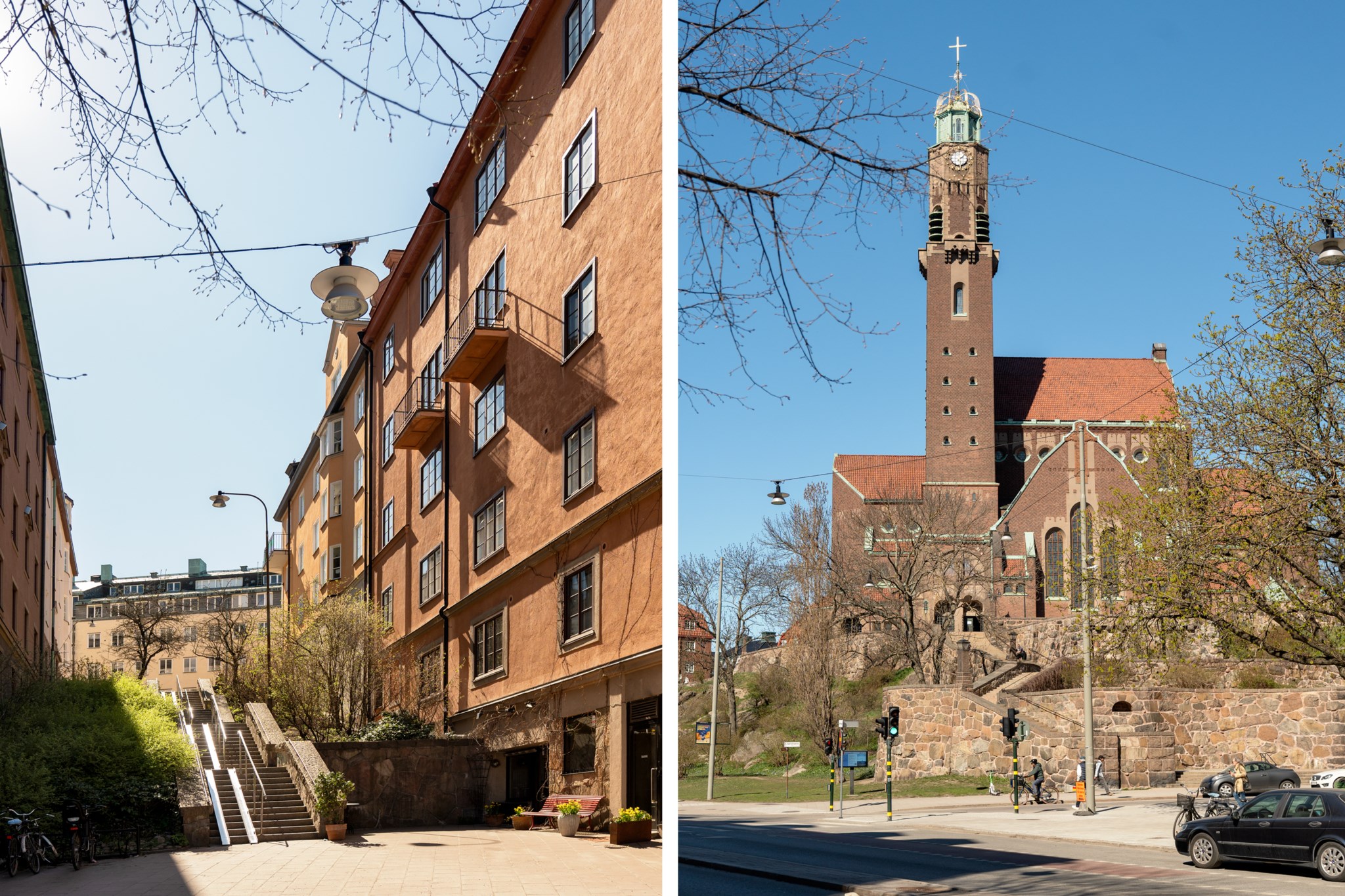 Fasad - Granne med Engelbrektskyrkan Karlavägen 18