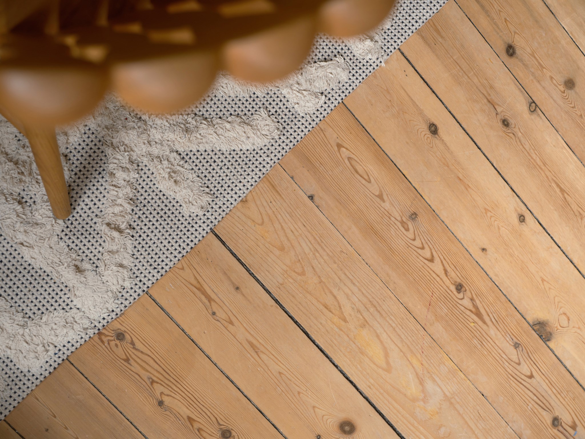 Vackert trägolv som pryder golvet Roslagsgatan 54, vån 3