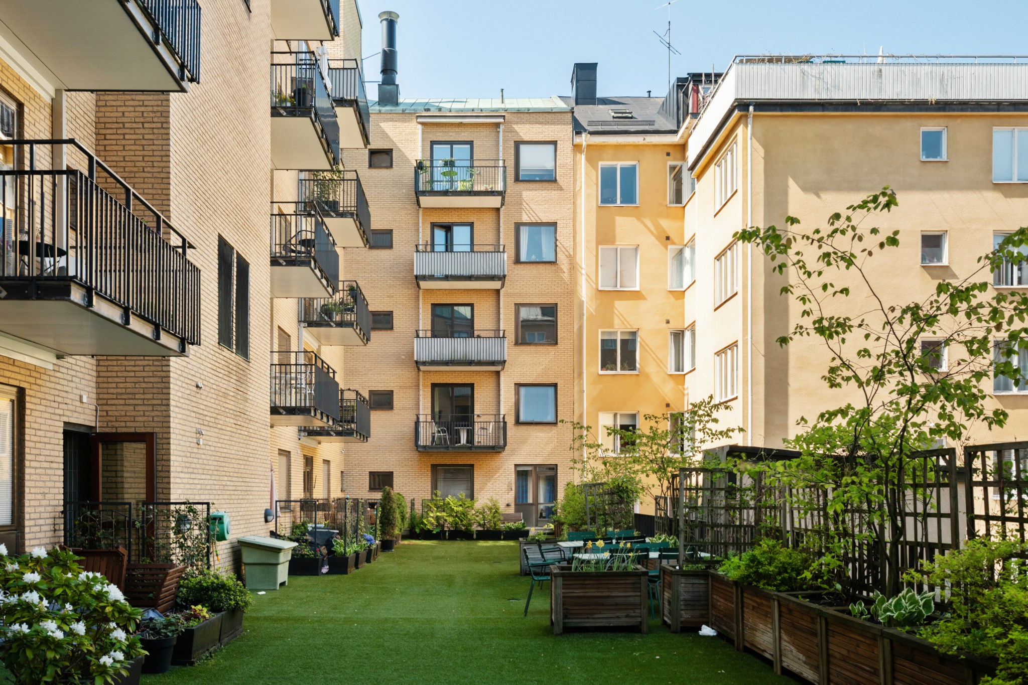 Föreningens innergård Odengatan 28, 5 tr