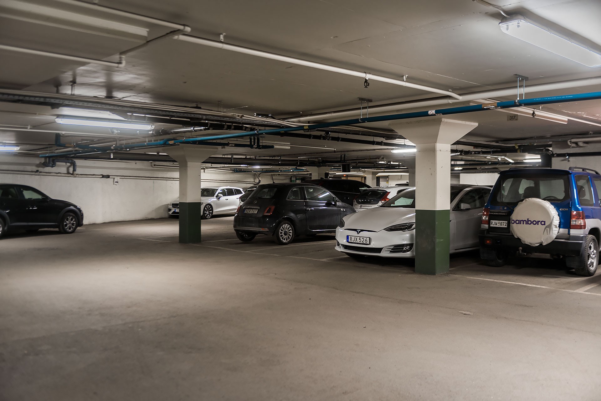 Garage bekvämt i huset Valhallavägen 2, 6tr