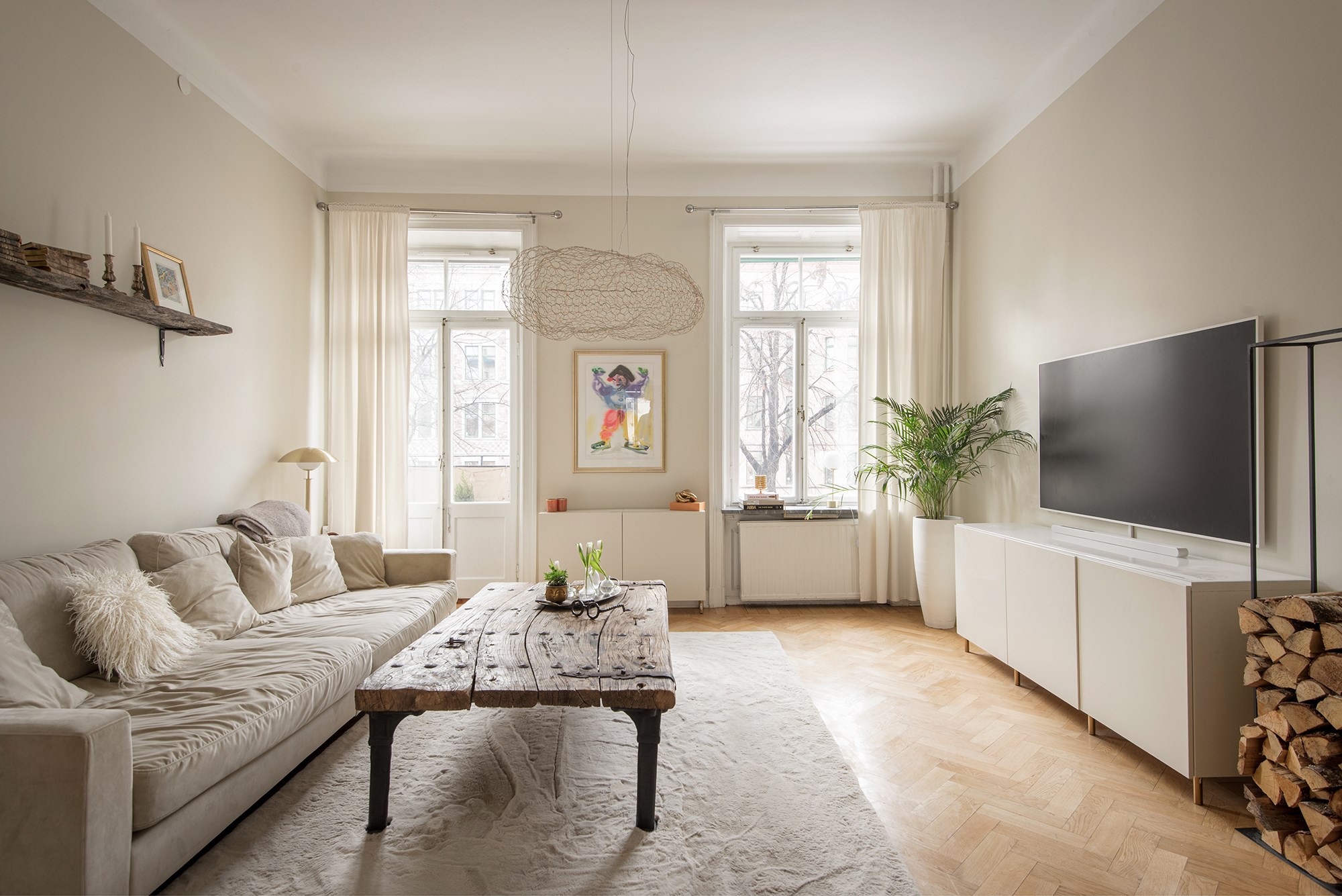 Sällskapsrum med balkong Karlavägen 73, 2 tr