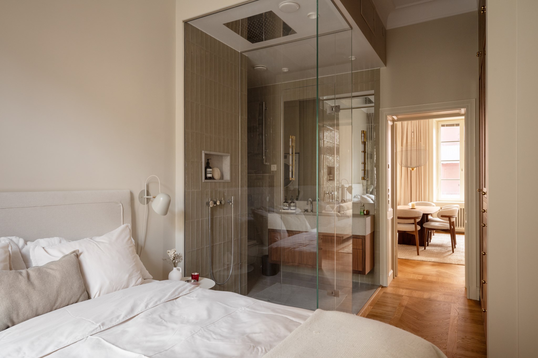 Sovrum mot badrum Floragatan 17A, 1 tr