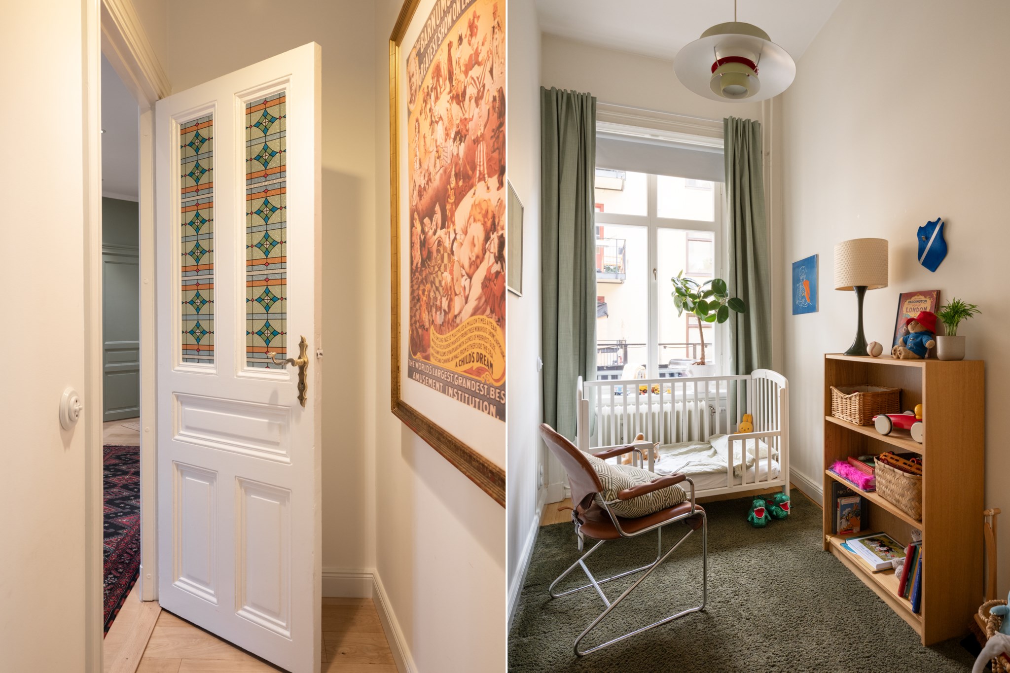 Sovrum mot gård Parkgatan 6