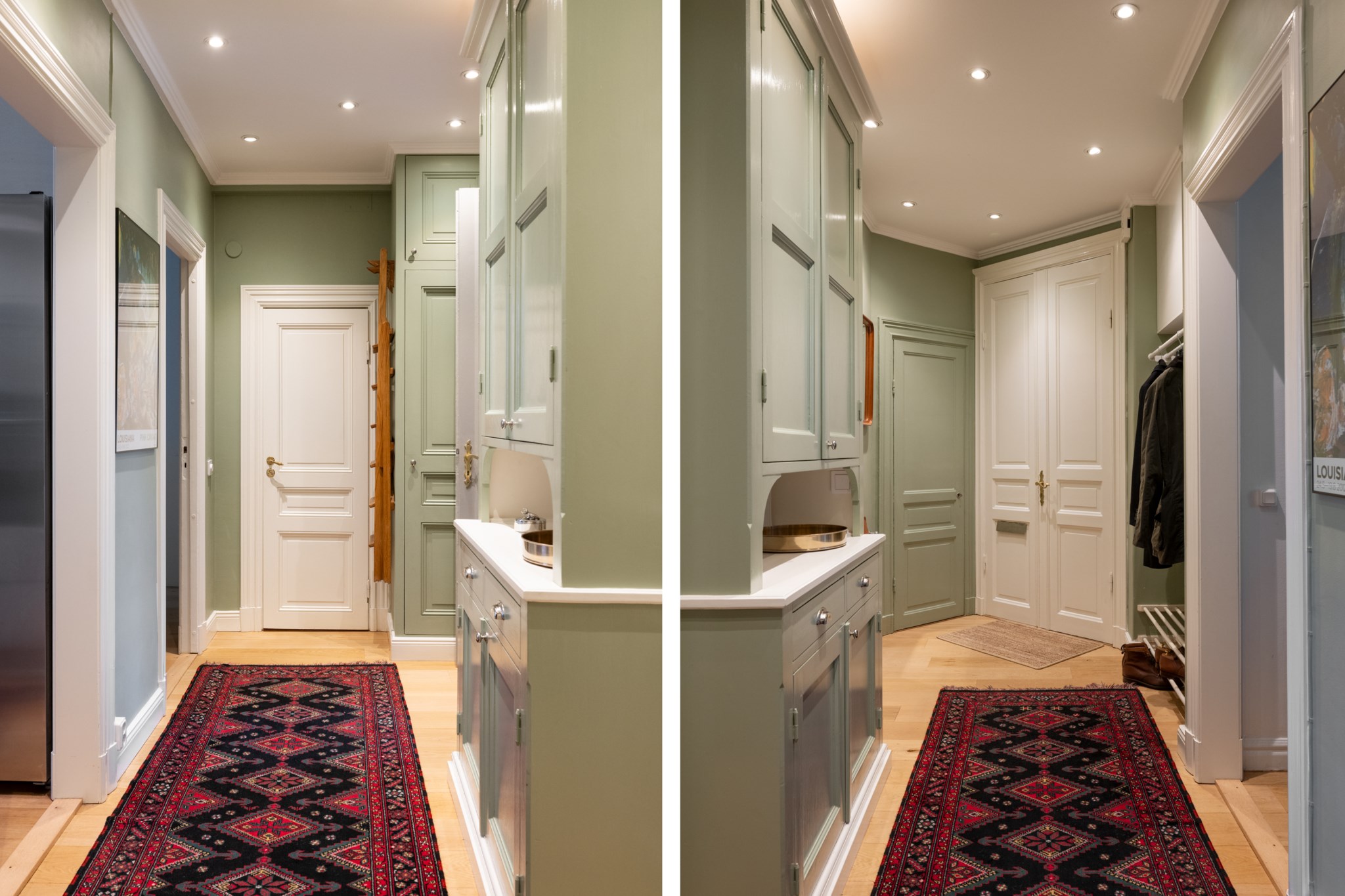 Hall med serveringsskåp Parkgatan 6