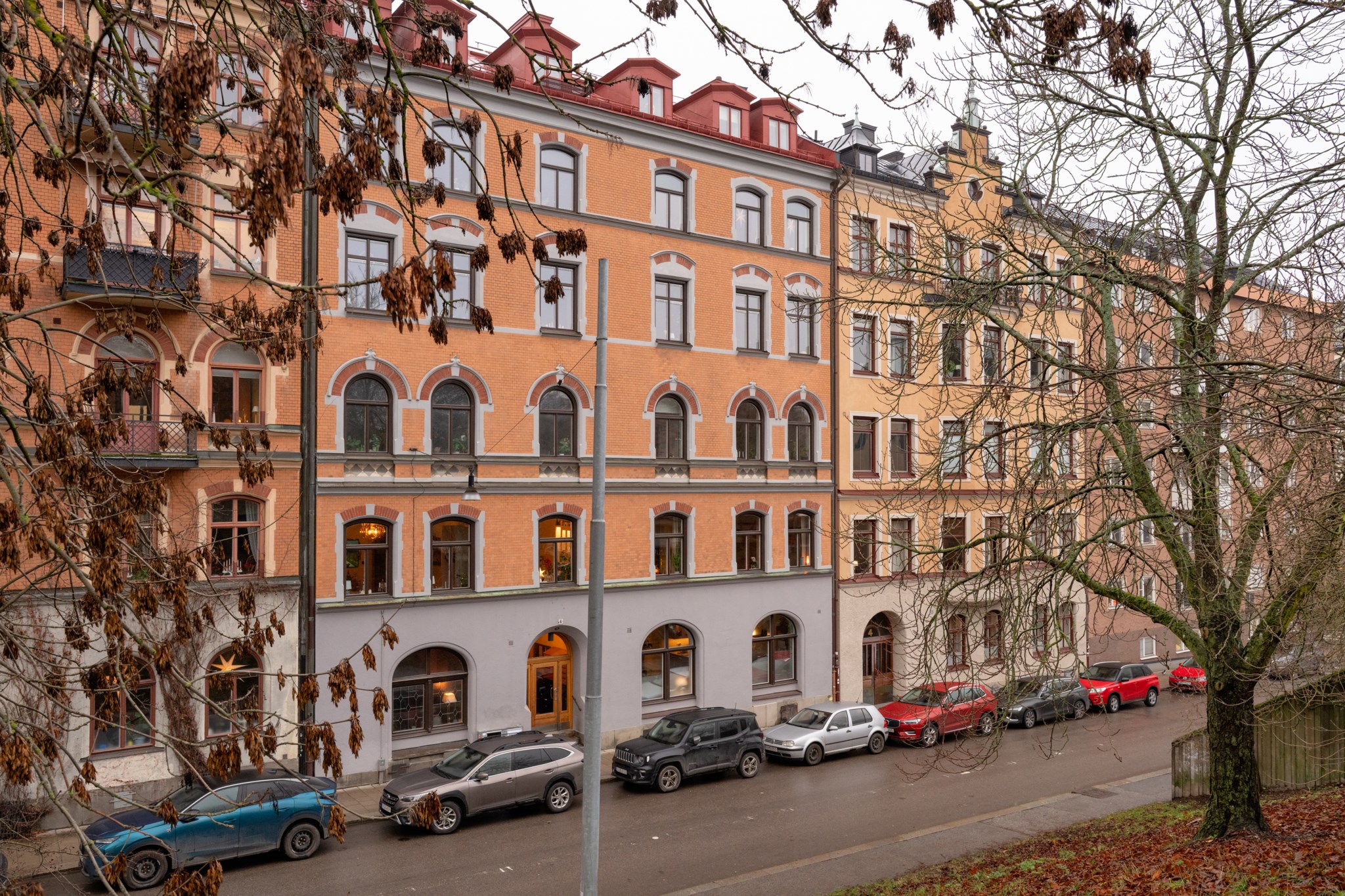 Vacker fastighet med tegelfasad Parkgatan 6