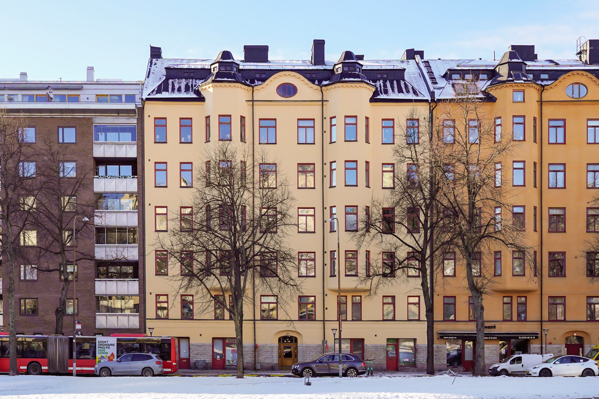 Fasad Birger Jarlsgatan 119, 5 tr