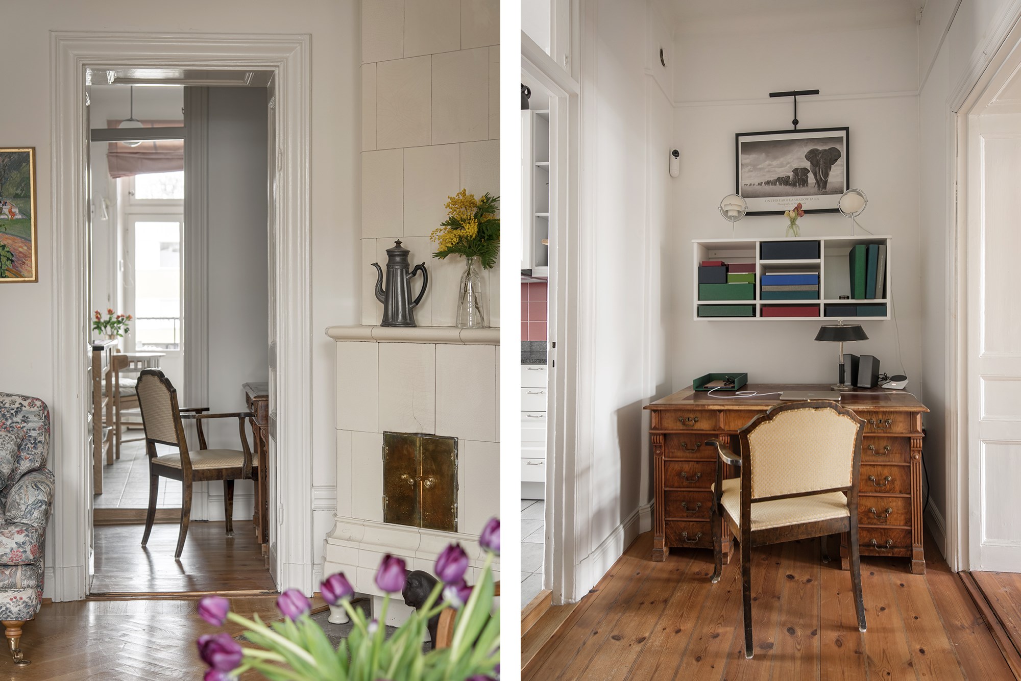 Detalj - Arbetshörna Birger Jarlsgatan 119, 5 tr