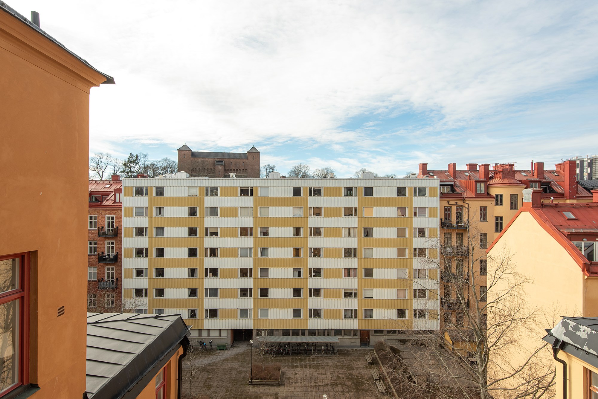 Utsikt balkong Birger Jarlsgatan 119, 5 tr