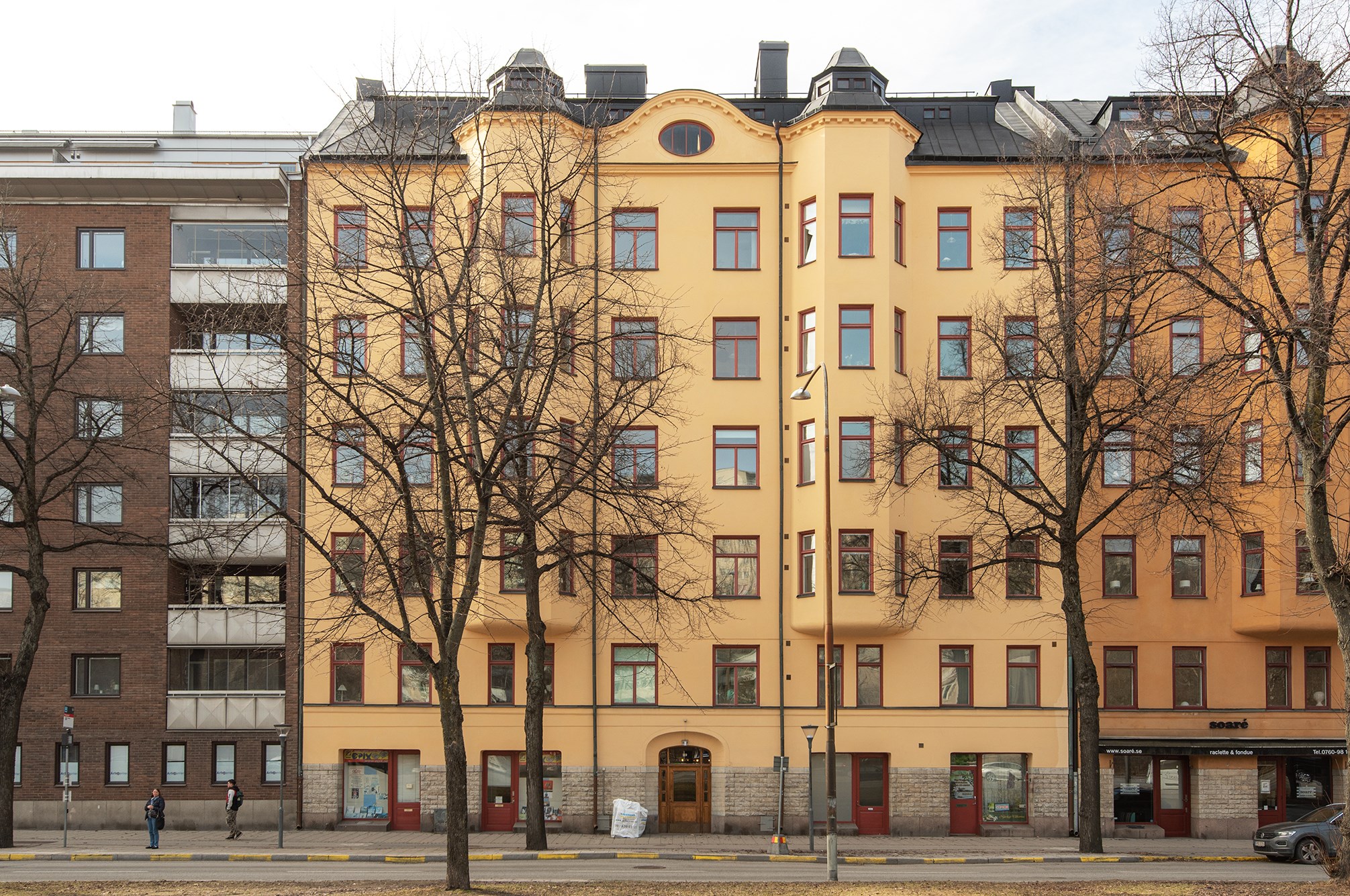 Fasad Birger Jarlsgatan 119, 5 tr