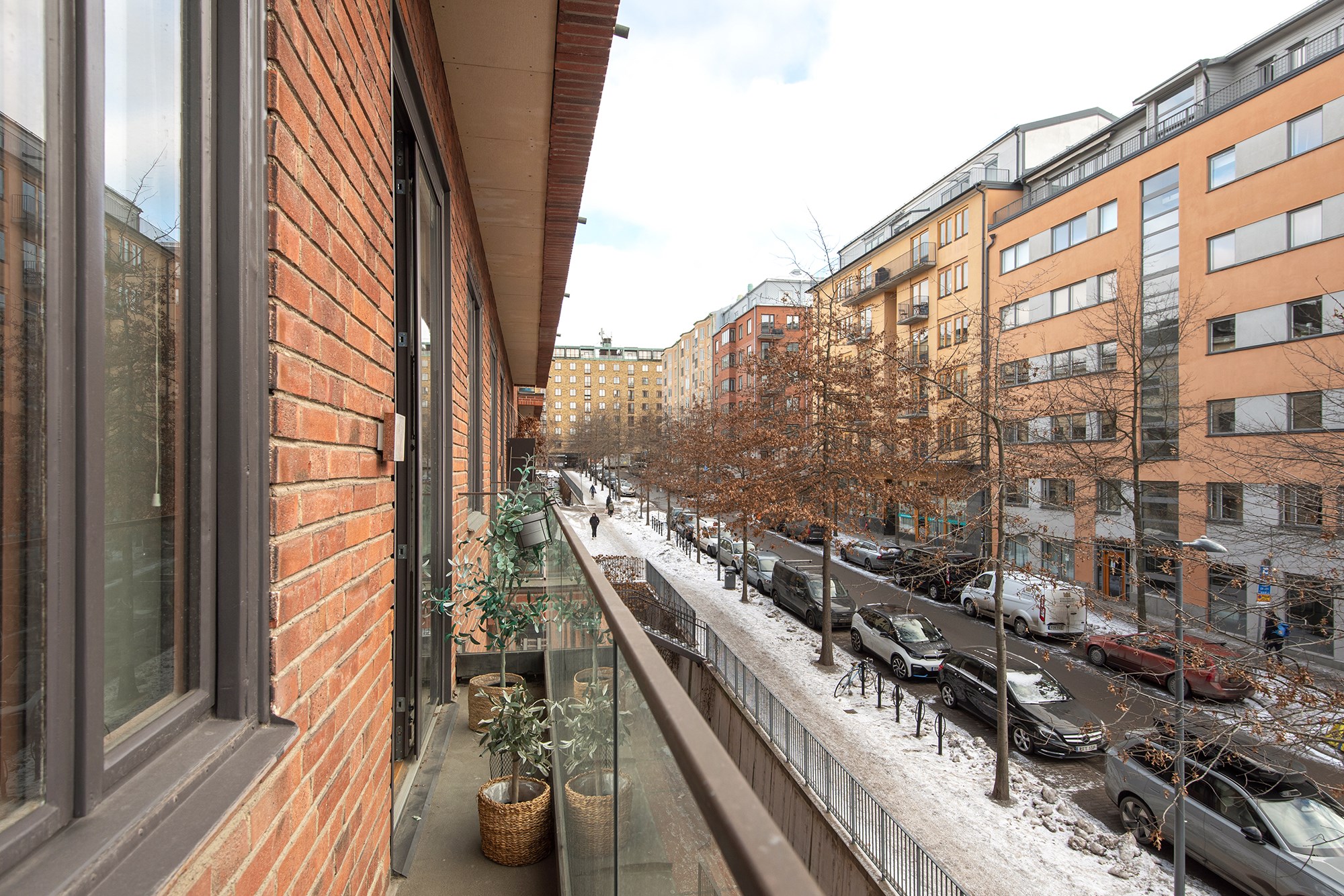 Balkong i söder Eastmansvägen 8B, 1 tr