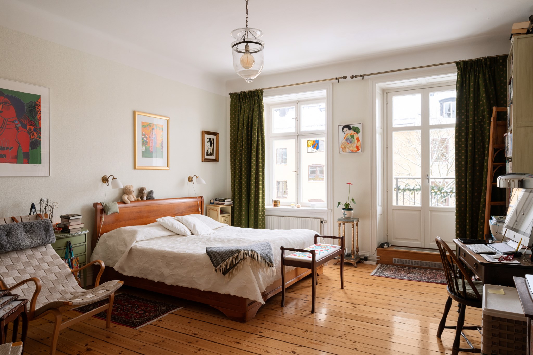 Master bedroom Surbrunnsgatan 7, 3 tr