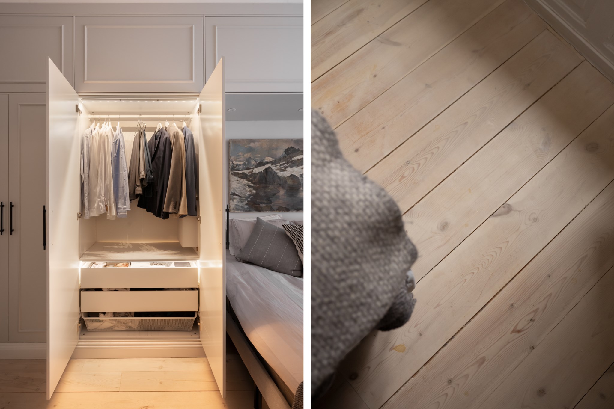 Fullt utrustade garderober - Trägolv Teknologgatan 7C