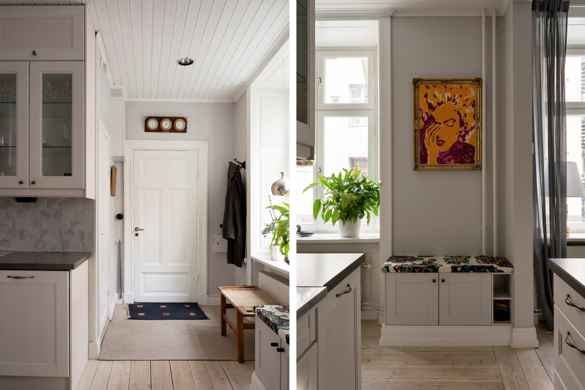 Hall - Platsbyggd sittbänk Teknologgatan 7C