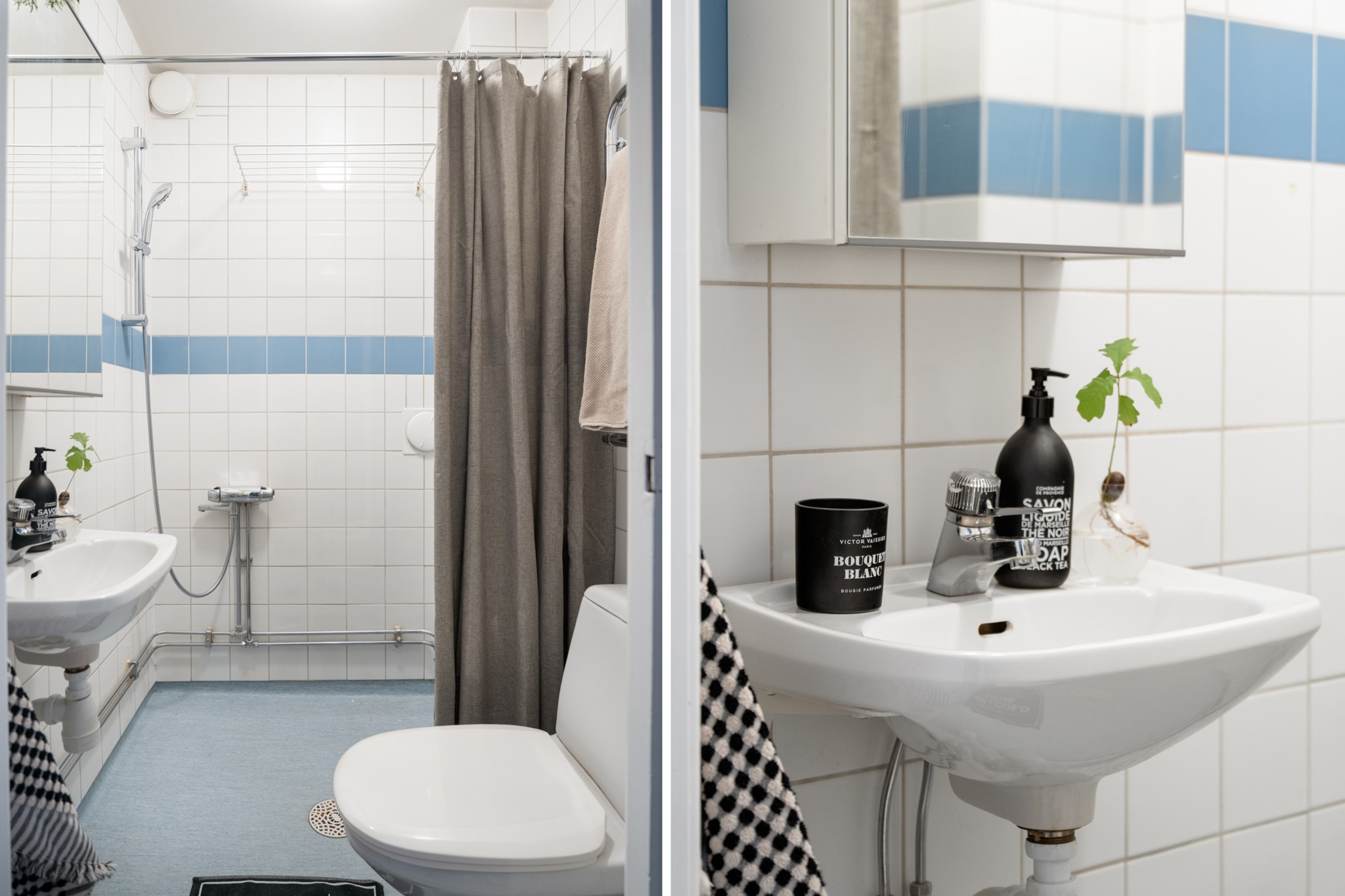 Rymligt badrum med handdukstork Alströmergatan 51, 2tr