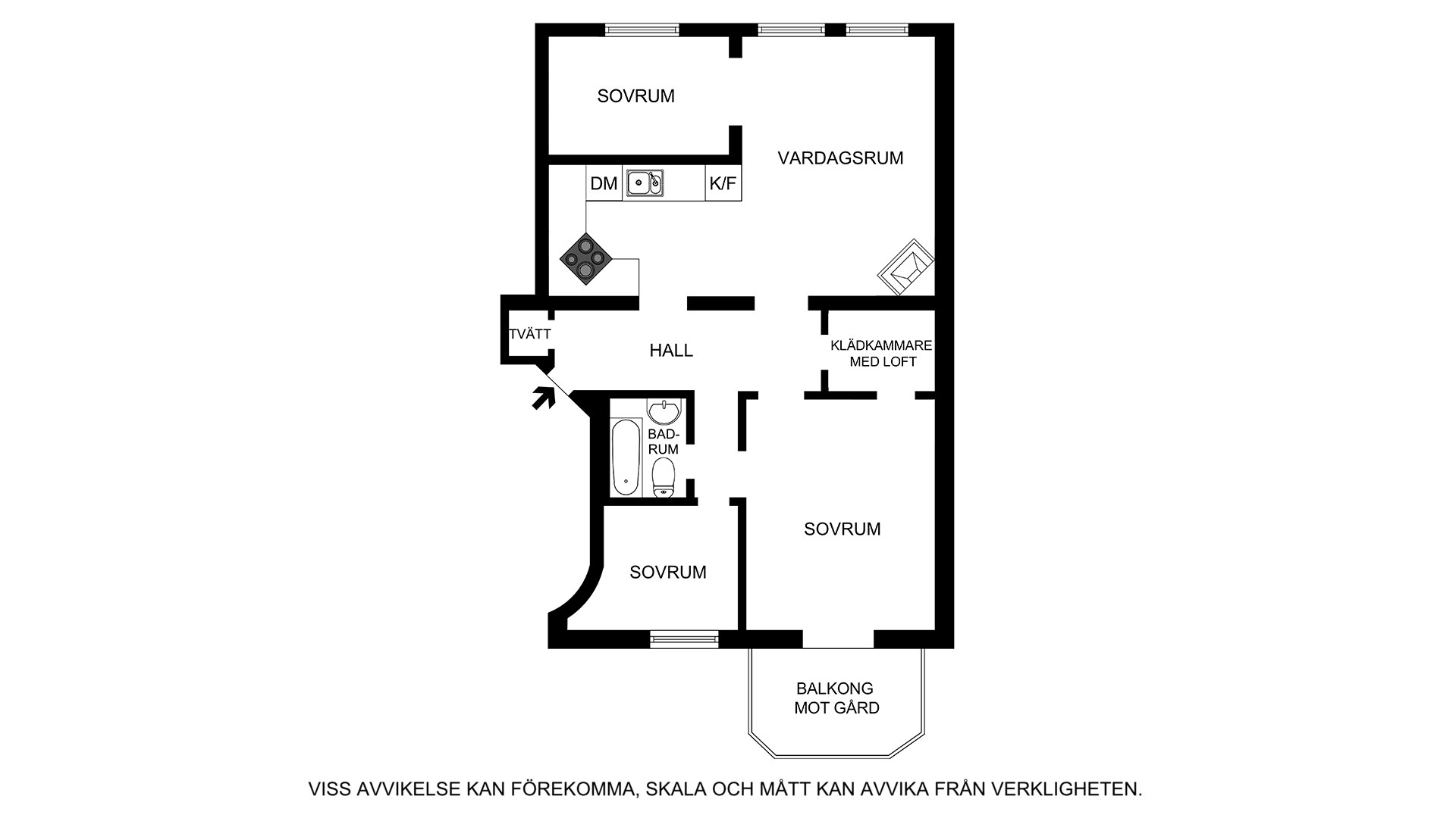 Alternativ planritning (4 rok) Birger Jarlsgatan 111A