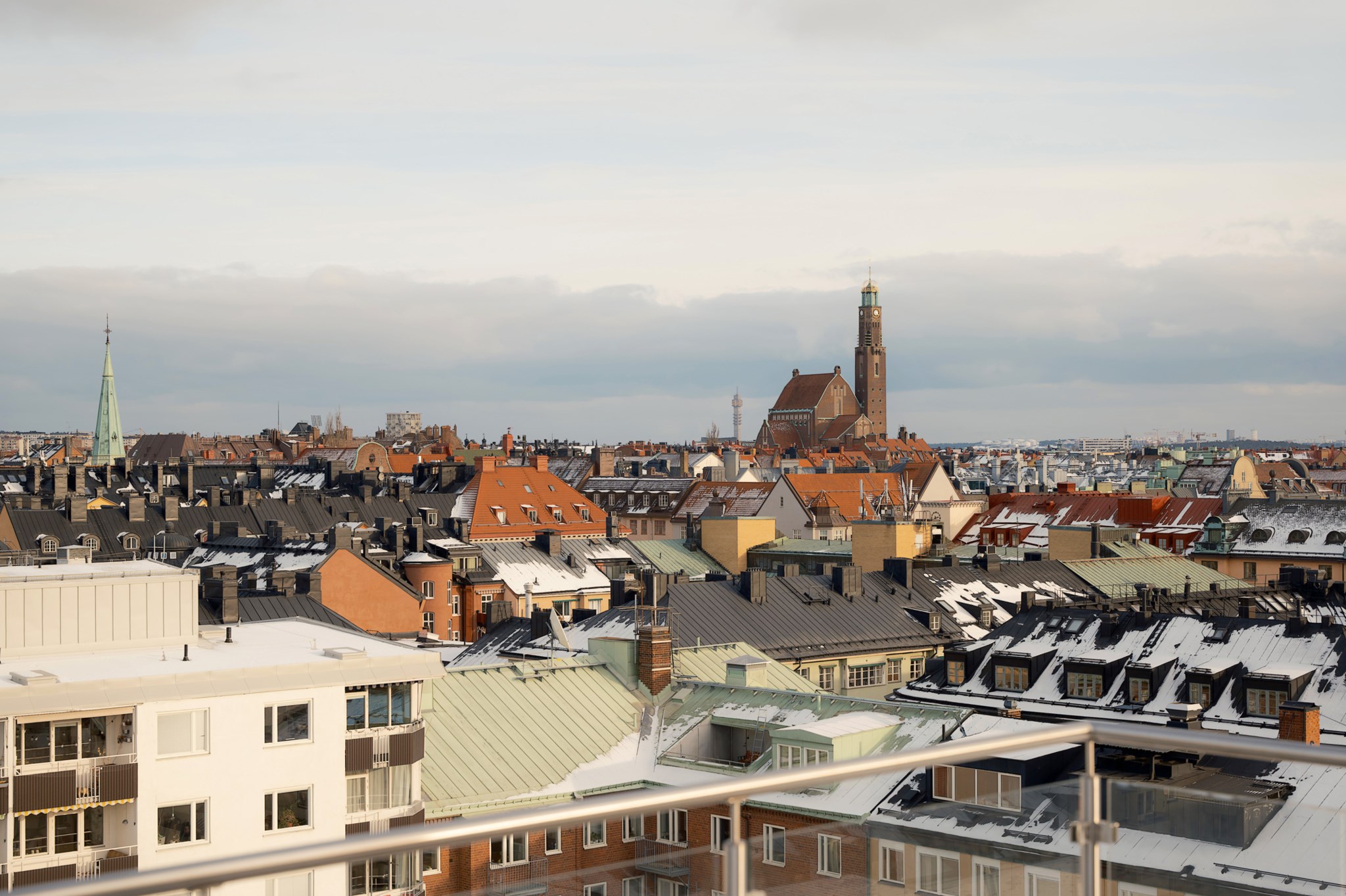 Utsikt från takterrassen Döbelnsgatan 56, 2 tr