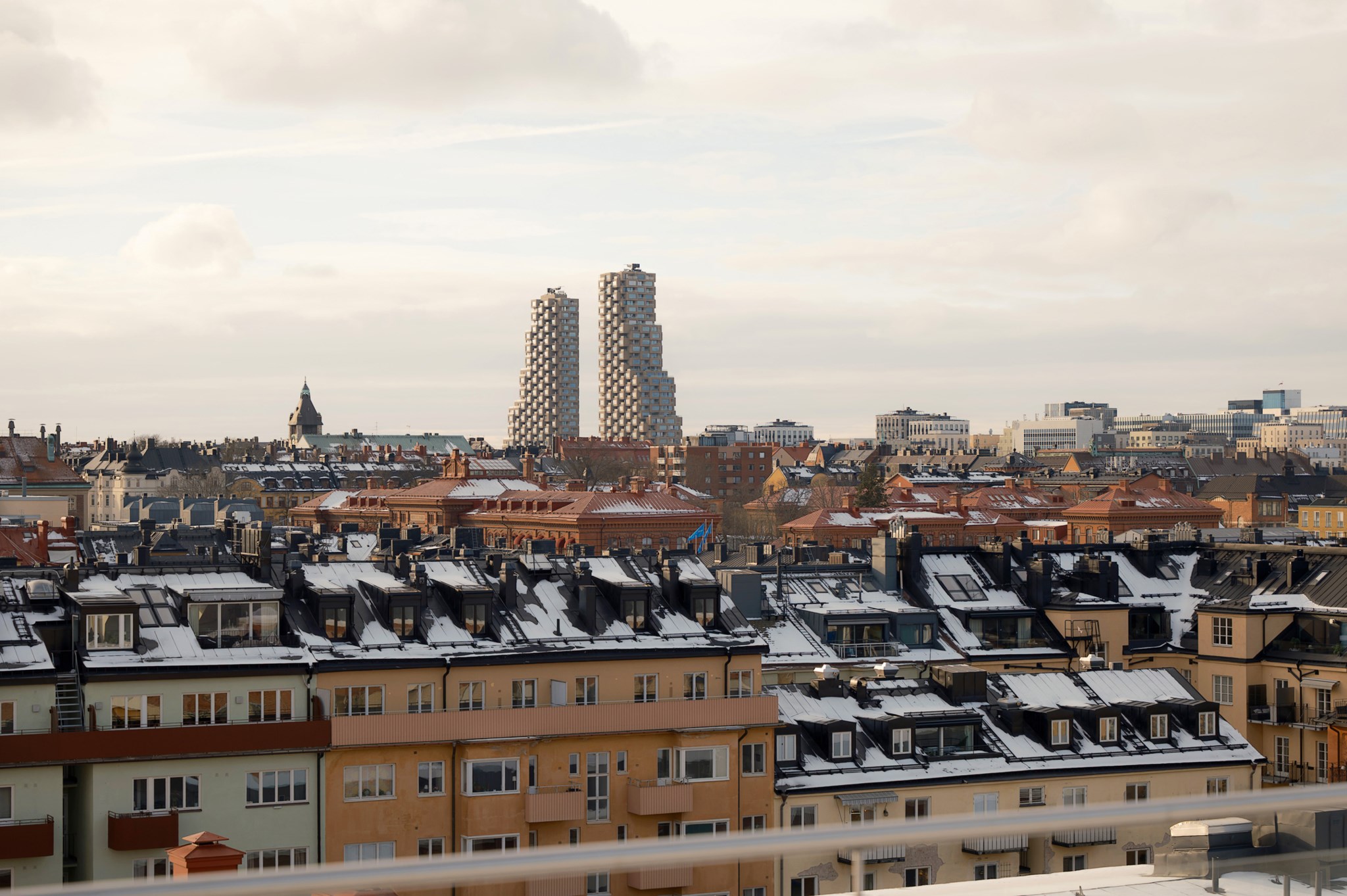 Utsikt från takterrassen Döbelnsgatan 56, 2 tr