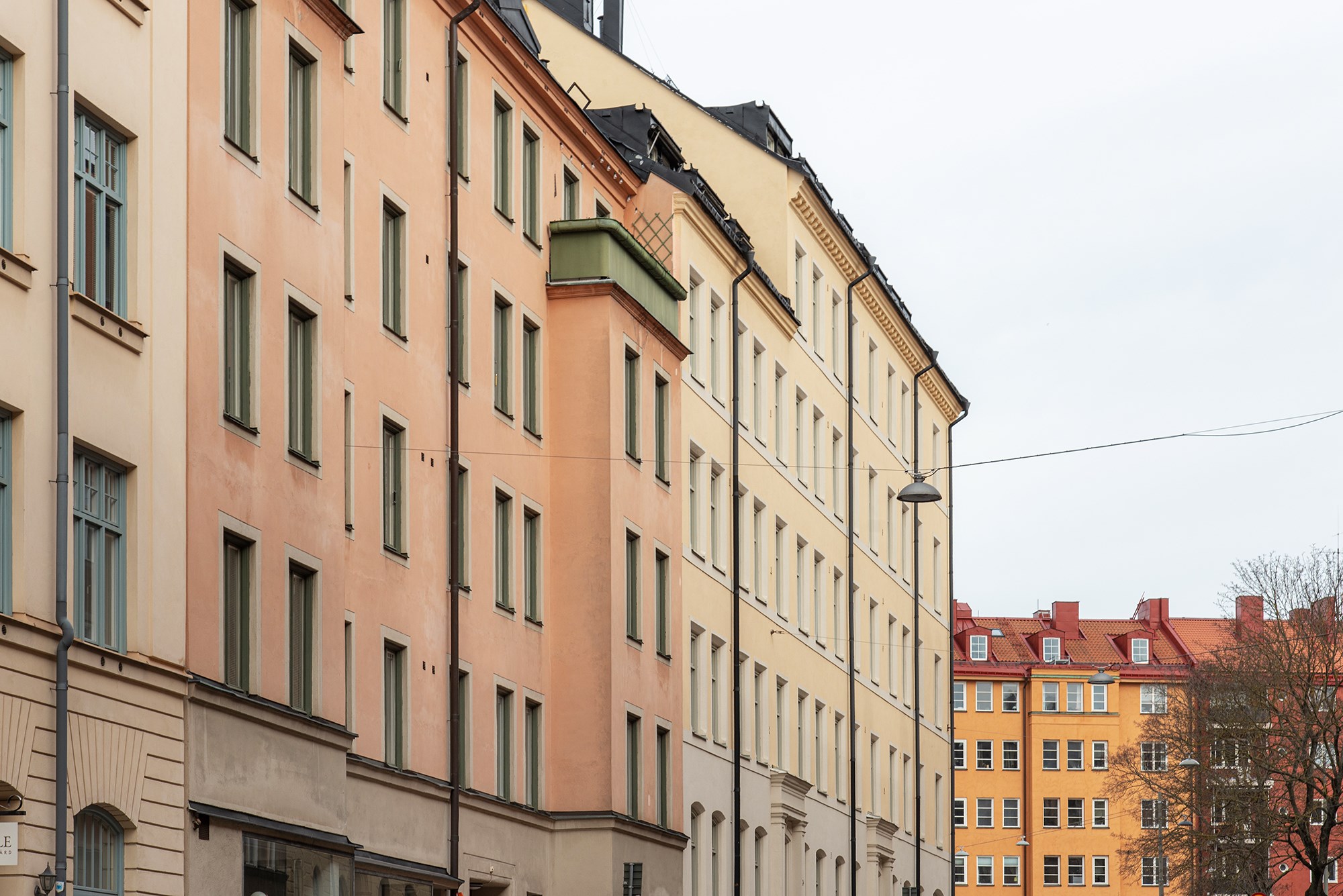 Vacker fasad Surbrunnsgatan 4, 1 tr