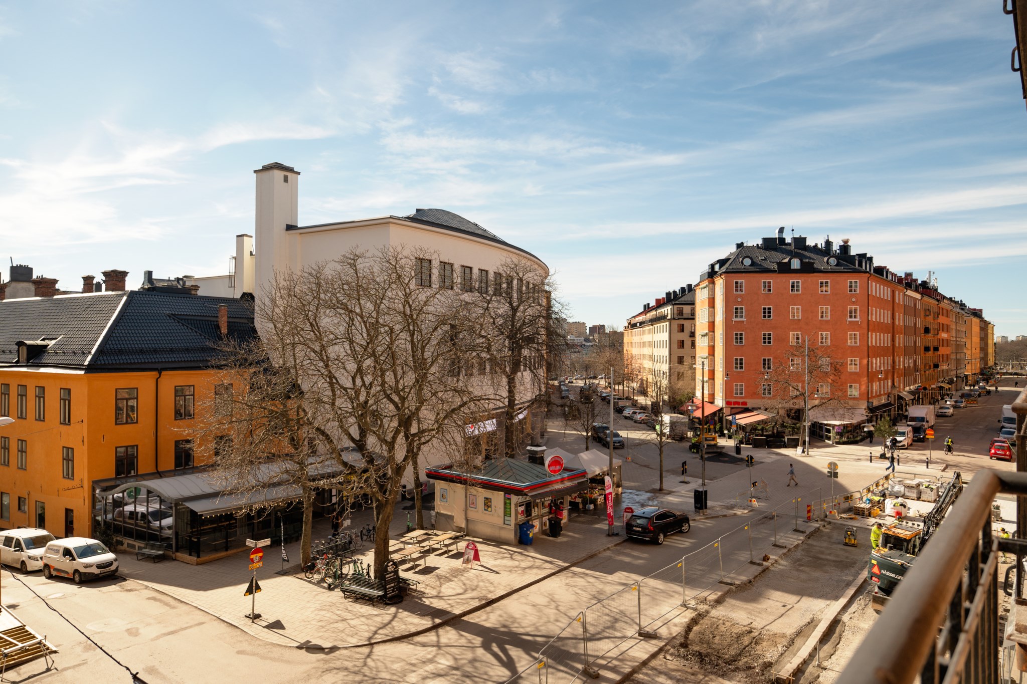 Utsikt från balkong Rörstrandsgatan 4, 3 tr