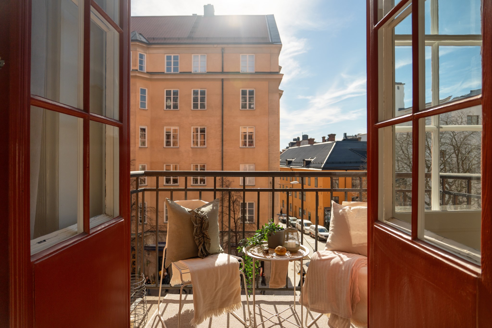 Solig balkong i söder Rörstrandsgatan 4, 3 tr