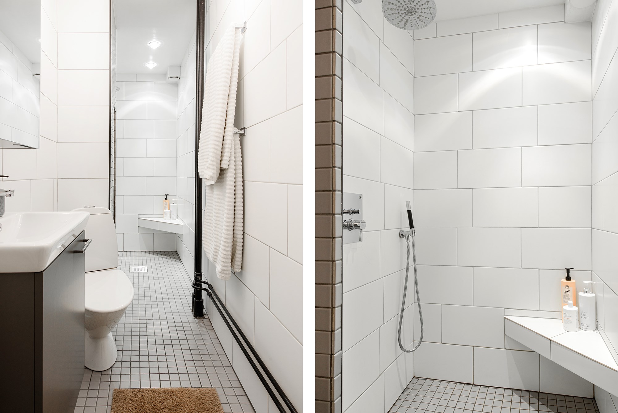 Badrum -  Lyxig takdusch med en minimalistisk design från Tapwell Sveavägen 99